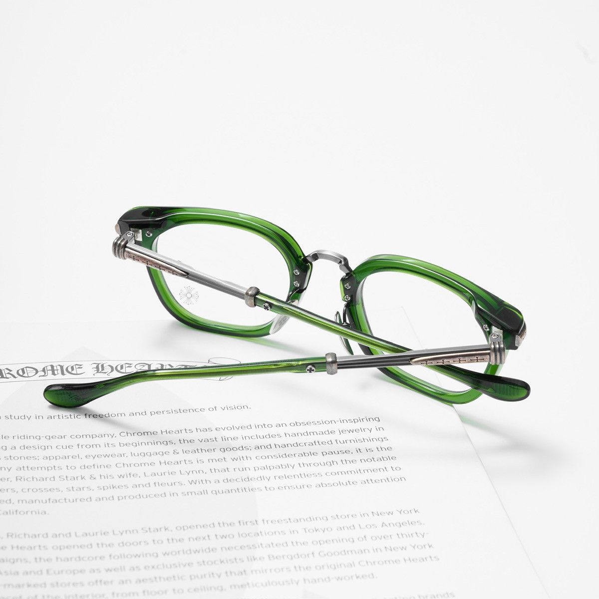 Chrome Hearts CHROME HEARTS TITANASLUVR MOSS/PEWTER GLASSES Size ONE SIZE - 6 Thumbnail