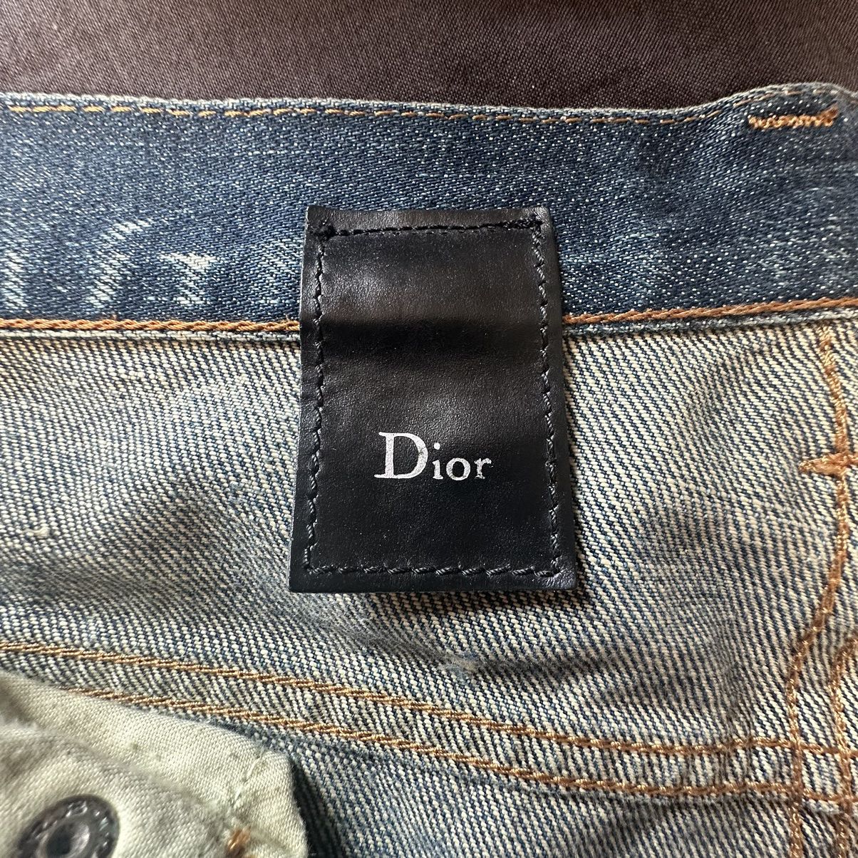 Dior × Hedi Slimane SOLD!!! Dior Homme SS07 Spider Web Denim Size US 29 - 7 Thumbnail