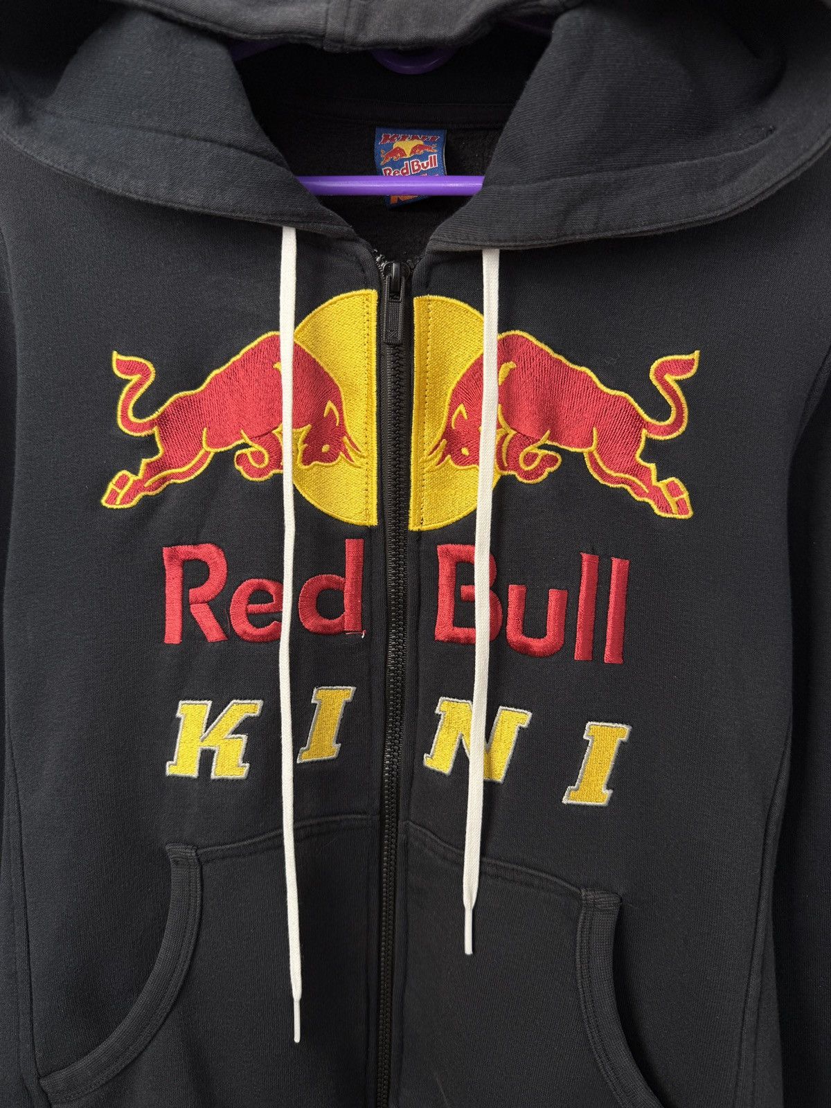 Japanese Brand Red Bull Vintage Zip Hoodie Big Center Logo Y2K Size US S / EU 44-46 / 1 - 3 Thumbnail