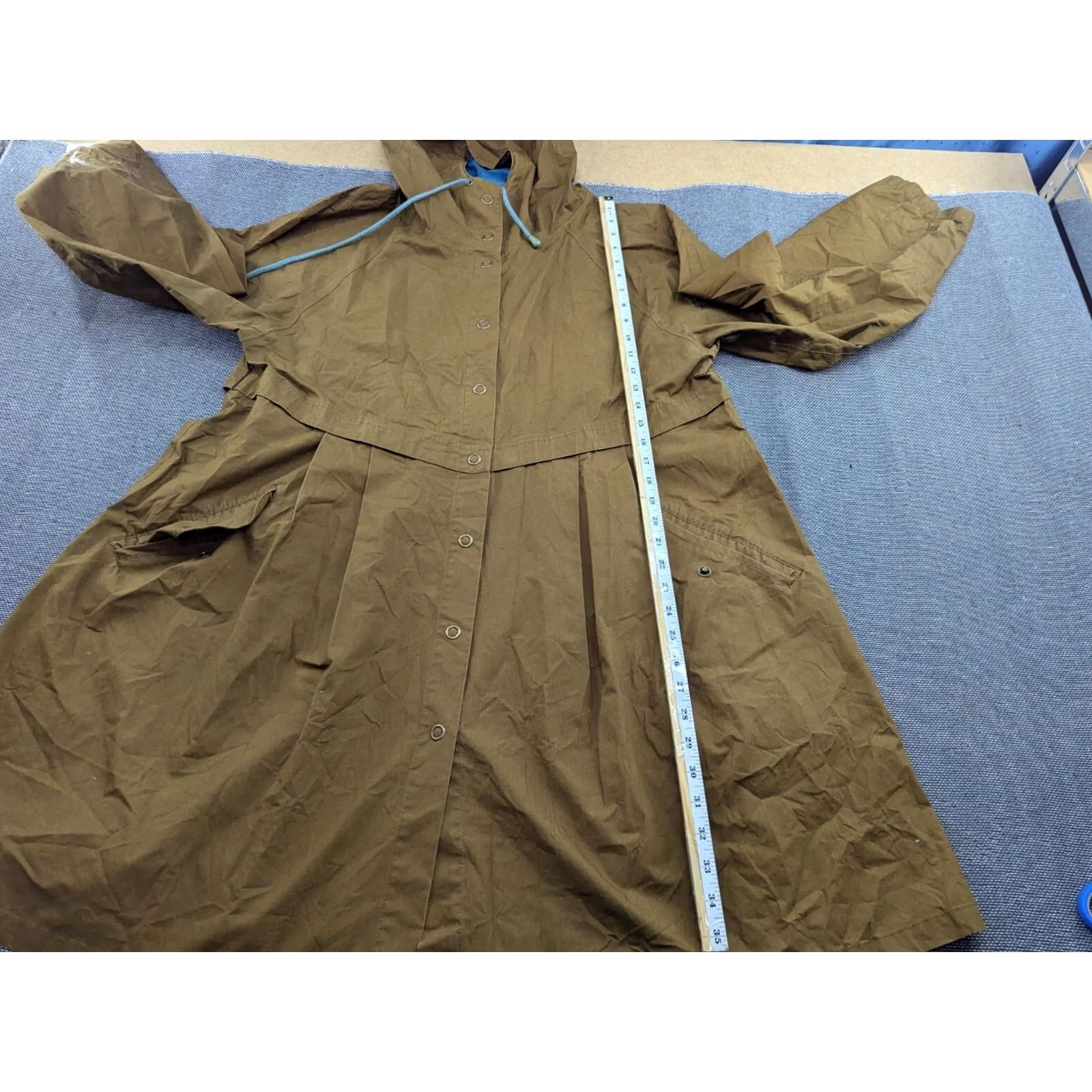 Vintage Gudrun Sjoden Womens Anorak Jacket Beige Large Parka Hooded Taped Seams Jacket Shirt Womens Parka Hooded Seams Beige L Size L / US 10 / IT 46 - 6 Thumbnail