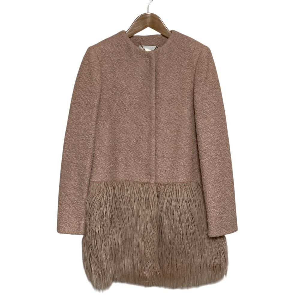 Other Other Blugirl Faux Fur Fringe Collarless Coat Plastic / Synthetic Outerwear DUTY FREE for USA Size ONE SIZE - 1 Thumbnail