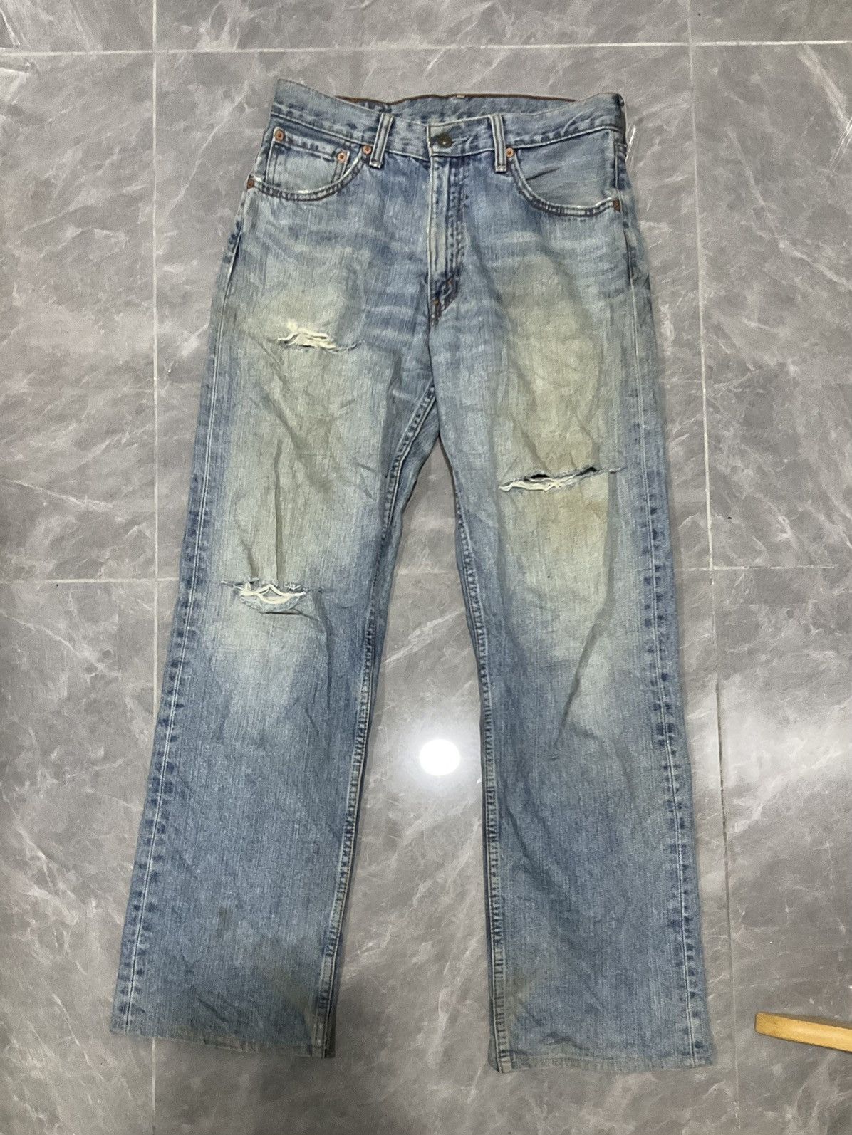 Levi's × Levi's Vintage Clothing × Vintage Vintage Levis 503 Distressed Jeans 359 Size US 31 - 1 Thumbnail