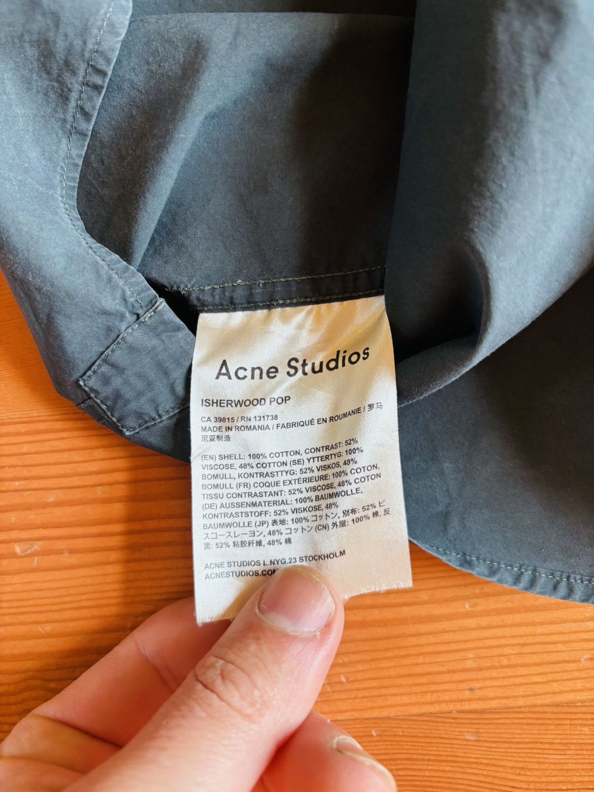 Acne Studios Acne Studios Classic Green Shirt Size US M / EU 48-50 / 2 - 5 Thumbnail