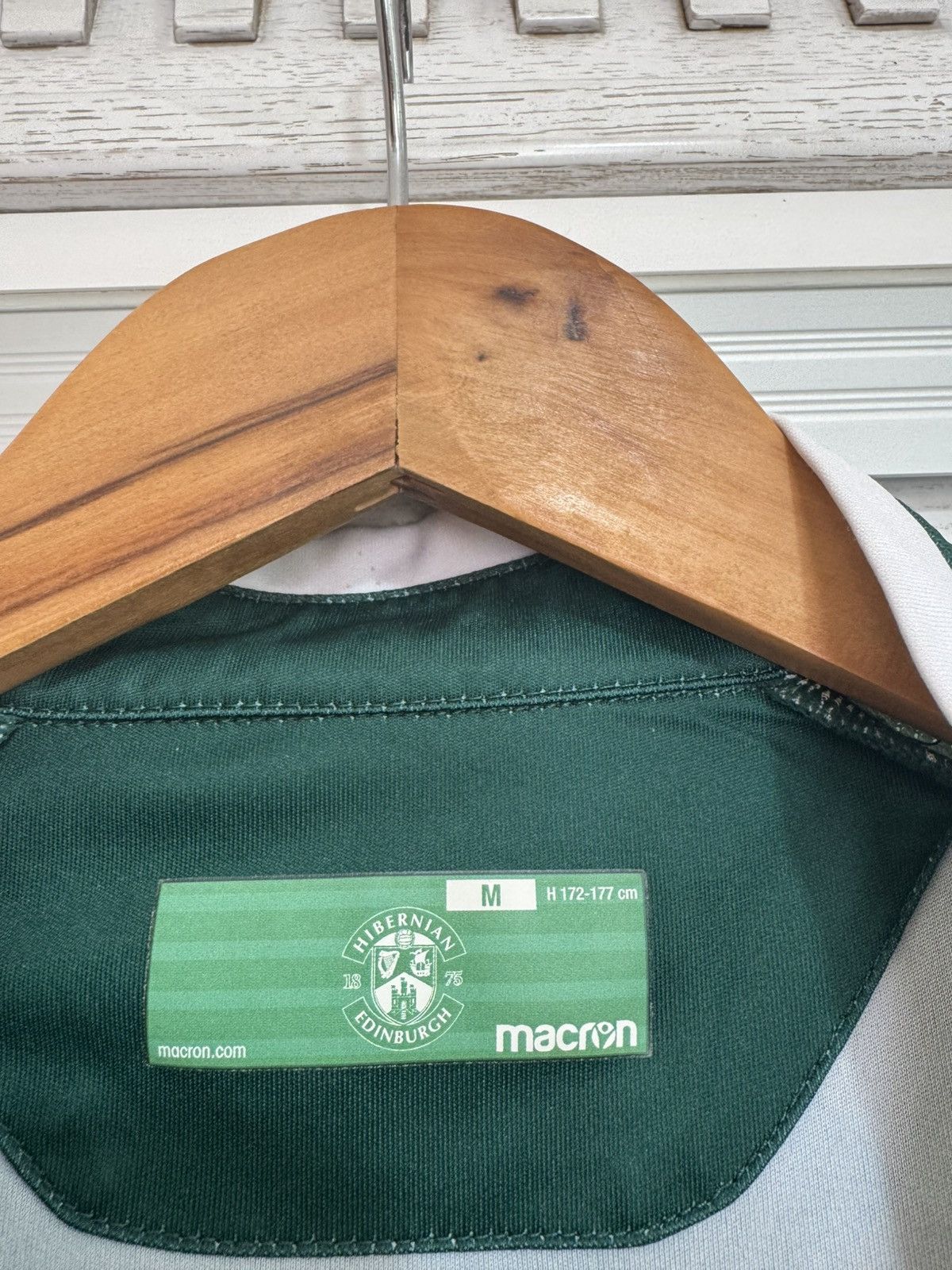 Macron Hibernian Edinburgh 2018-2019 Home Soccer Jersey Kit Shirt Size US M / EU 48-50 / 2 - 13 Thumbnail