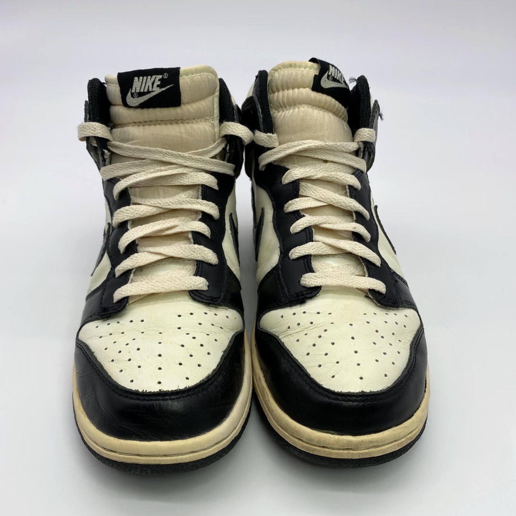 Nike VINTAGE 2008 NIKE DUNK HIGH SAIL BLACK-NATURAL 8.5 ATHLETIC SNEAKER WITH BOX & LACES MENS Size US 9 / EU 42 - 2 Thumbnail