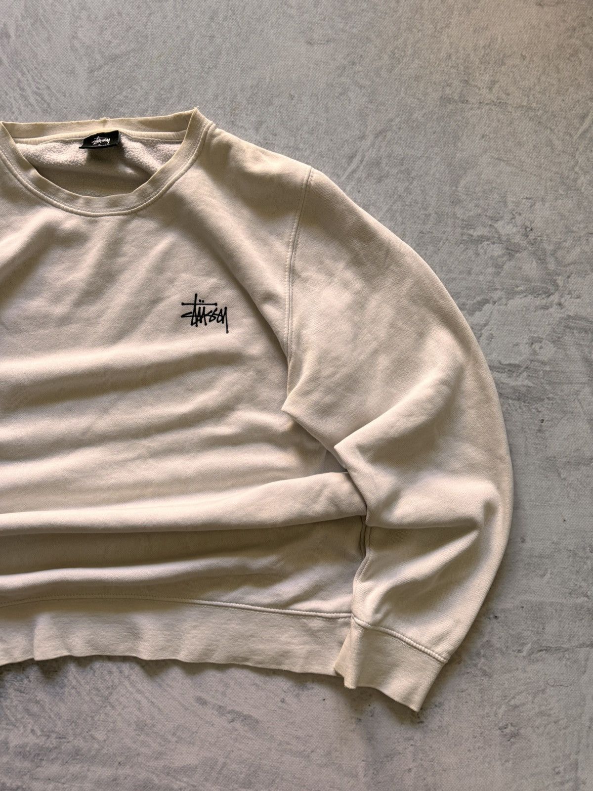 Stussy × Vintage STUSSY VINTAGE DOUBLE LOGO OVERSIZE SWEATSHIRT Size US S / EU 44-46 / 1 - 4 Thumbnail