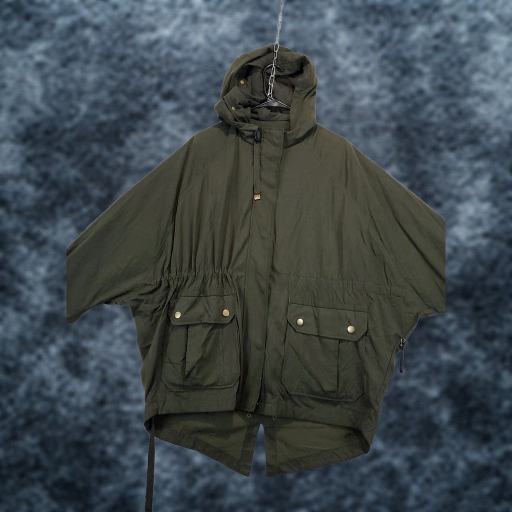 Forever 21 FOREVER 21 Olive Green Military Jacket Women's L Hooded Gorpcore Casual Travel Workwear Military Jacket Size L / US 10 / IT 46 - 1 Thumbnail