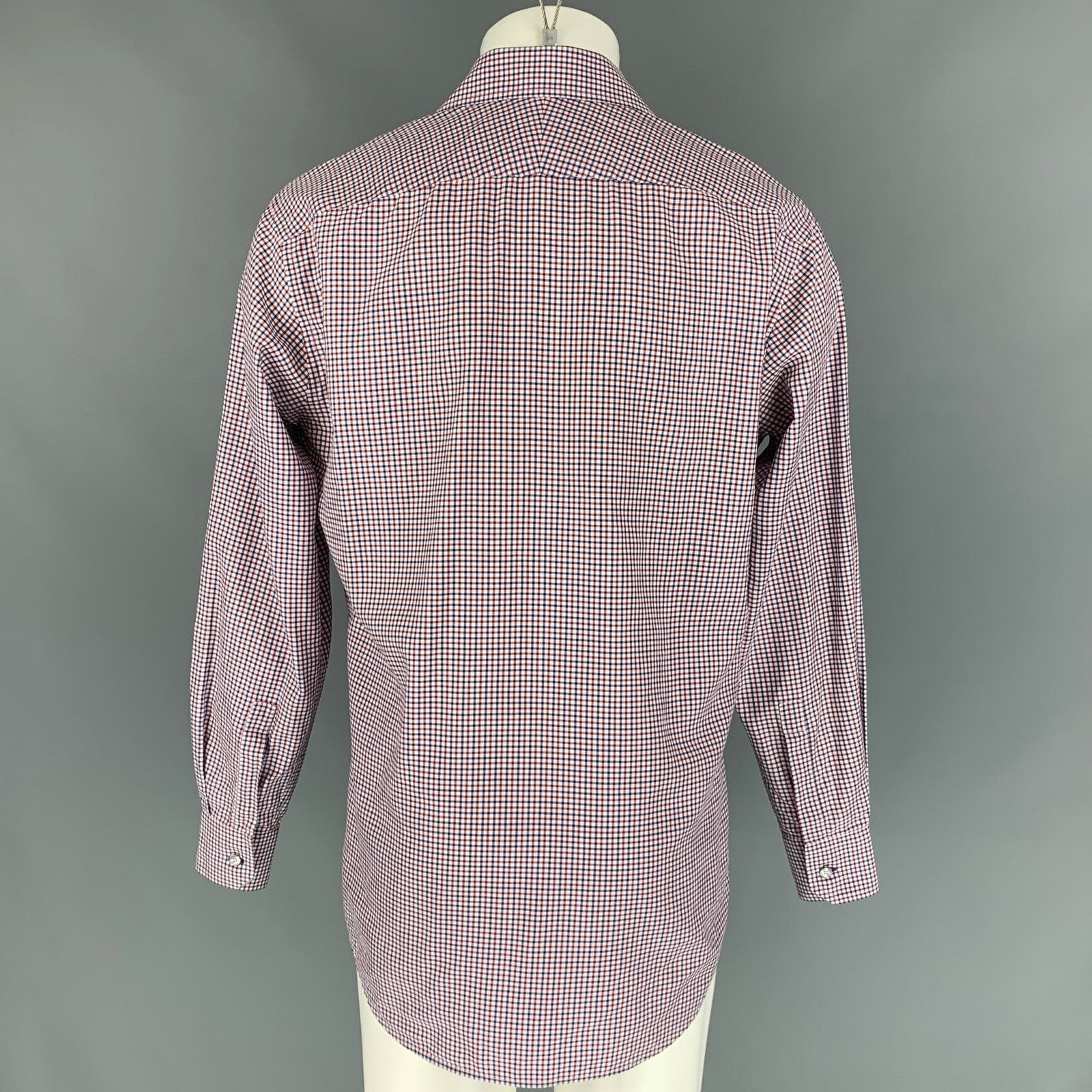 Paul Smith M Red & Blue Checkered Cotton Button Down Long Sleeve Shirt Size US M / EU 48-50 / 2 - 3 Thumbnail