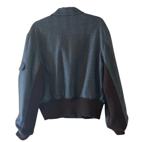 Faconnable Faconnable Wool Bomber Jacket Herringbone Mens L Size US L / EU 52-54 / 3 - 2 Thumbnail