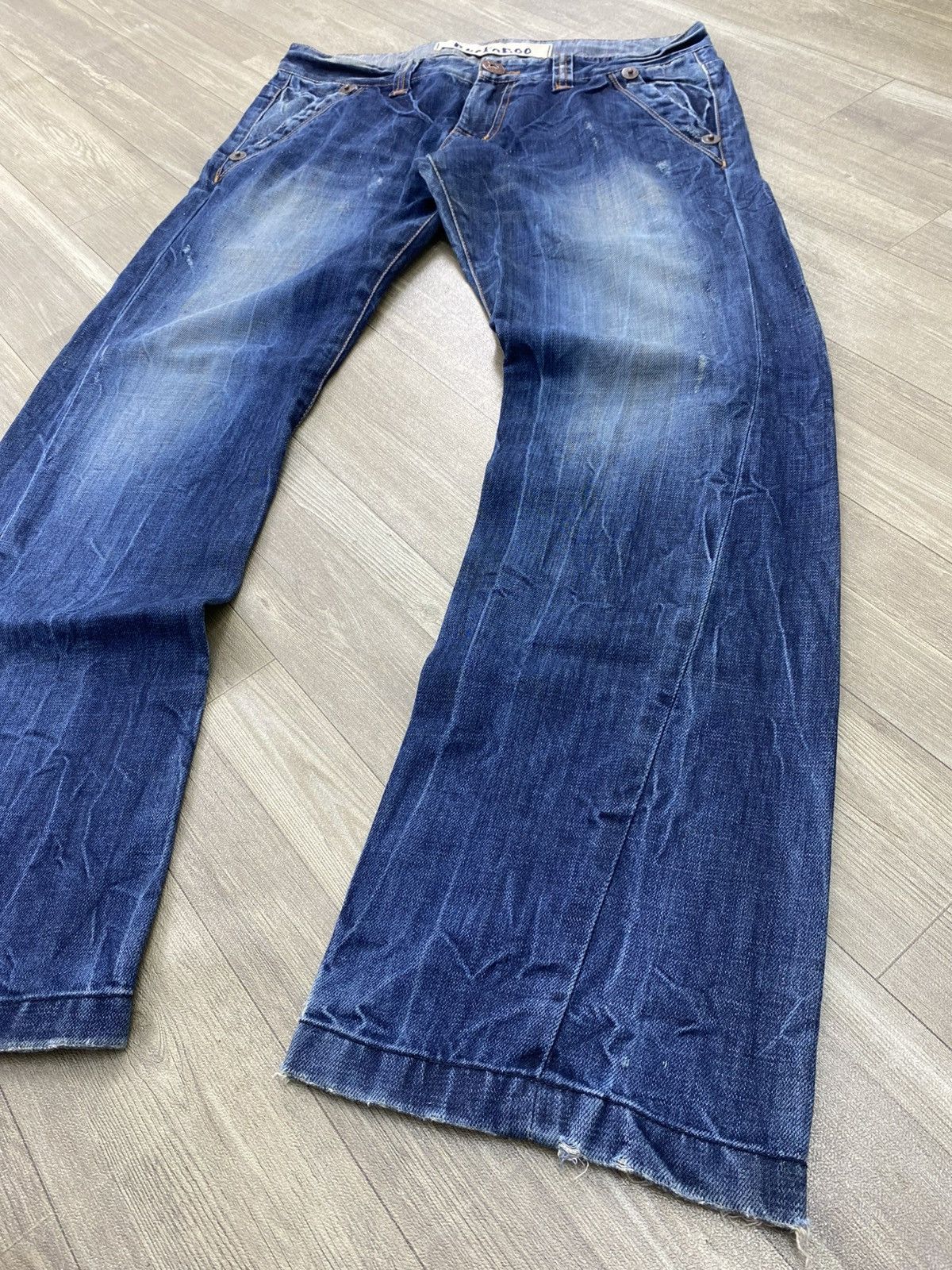 If Six Was Nine 2000s Buckaroo Distressed Faded Lgb Punk Style Baggy Jeans Size US 34 / EU 50 - 4 Thumbnail