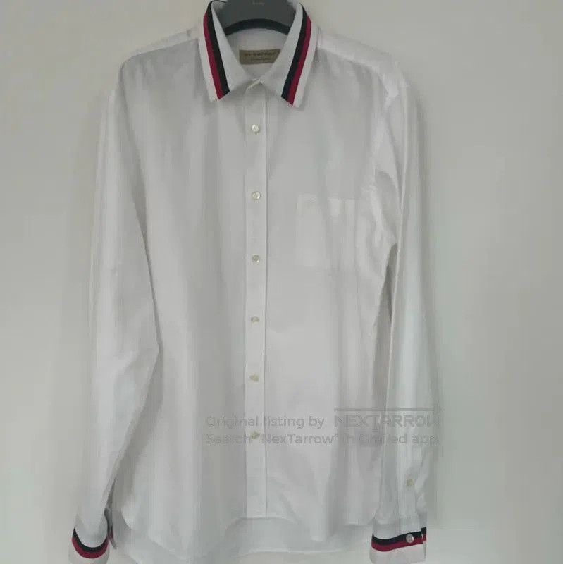 Burberry Burberry White Long Sleeve Shirt for Men. Size US XL / EU 56 / 4 - 1 Thumbnail