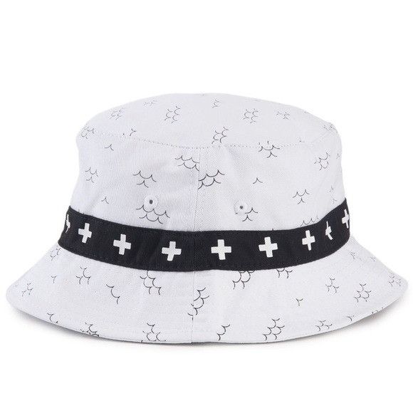 Pink Dolphin NEW PINK DOLPHIN OCEAN CURRENT WHITE BUCKET HAT S/M Size ONE SIZE - 1 Thumbnail
