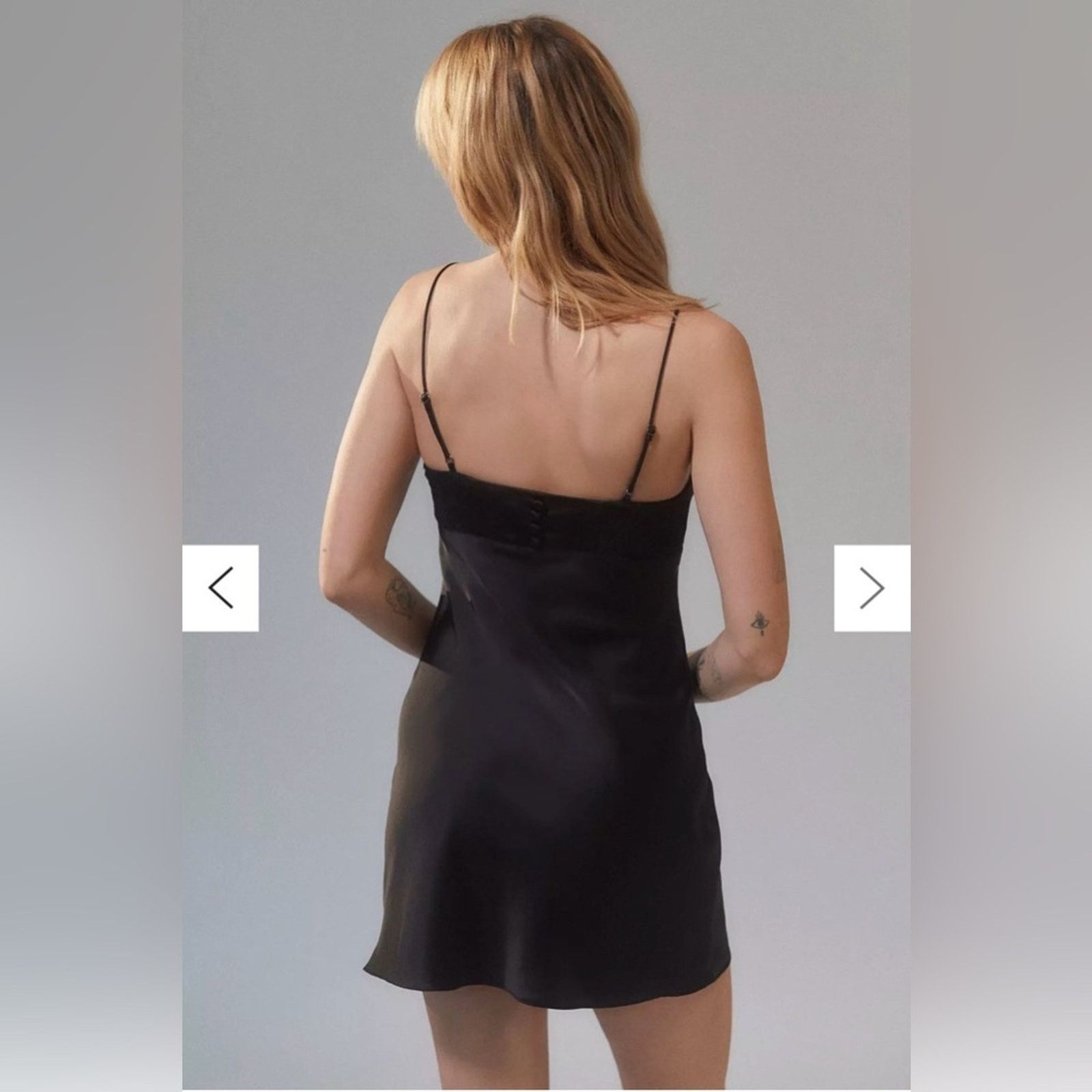 Urban Outfitters Urban outfitters New Elegant Black Satin Slip Dress size XS Size XS / US 0-2 / IT 36-38 - 3 Thumbnail