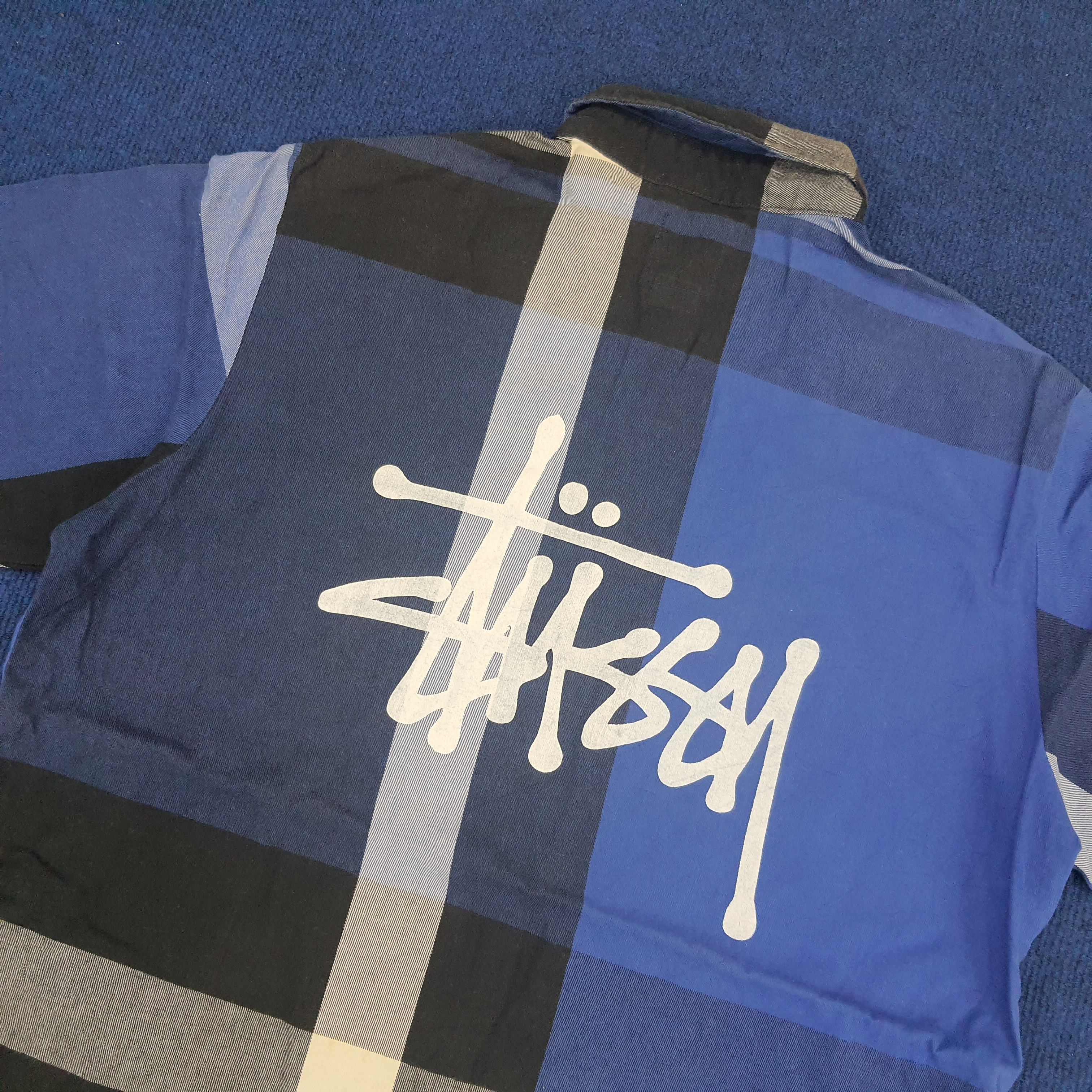 Stussy × Vintage Vintage Stussy Custom Logo Button Shirt Size US M / EU 48-50 / 2 - 2 Thumbnail