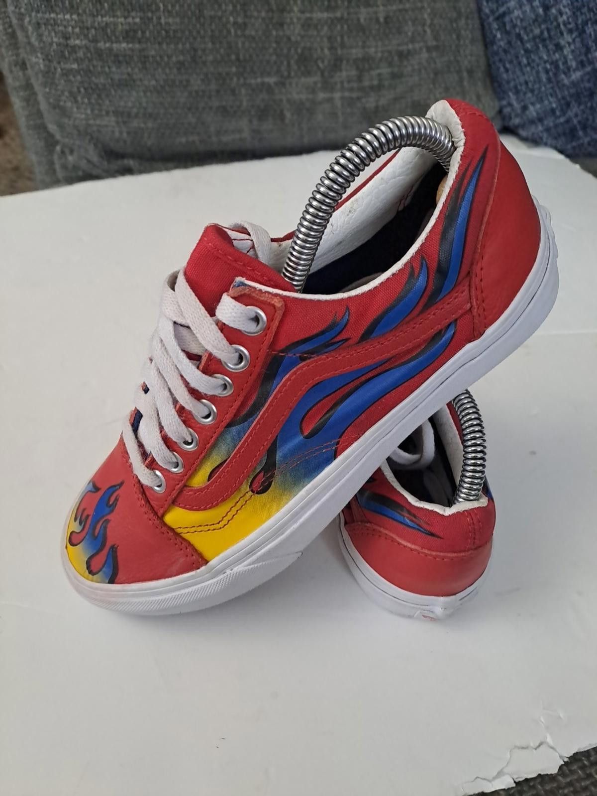 Vans Vans Old Skool Racer sneakers in the red/blue flame Size 5.5 Size US 7.5 / IT 37.5 - 6 Thumbnail