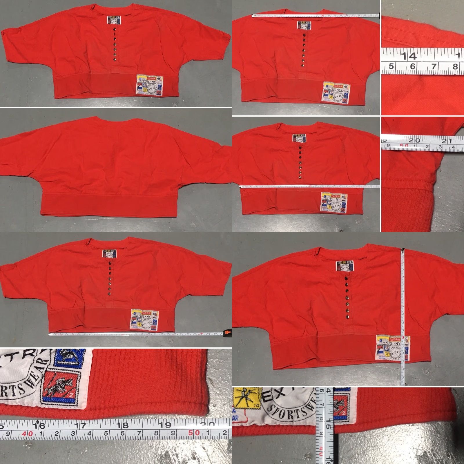 Vintage VINTAGE Authentic Extra Sportswear Crop Top T-Shirt Red 1980s S Personalized No Rainbow Look New Wave Mens Womens Boys Girls? Size S / US 4 / IT 40 - 8 Thumbnail