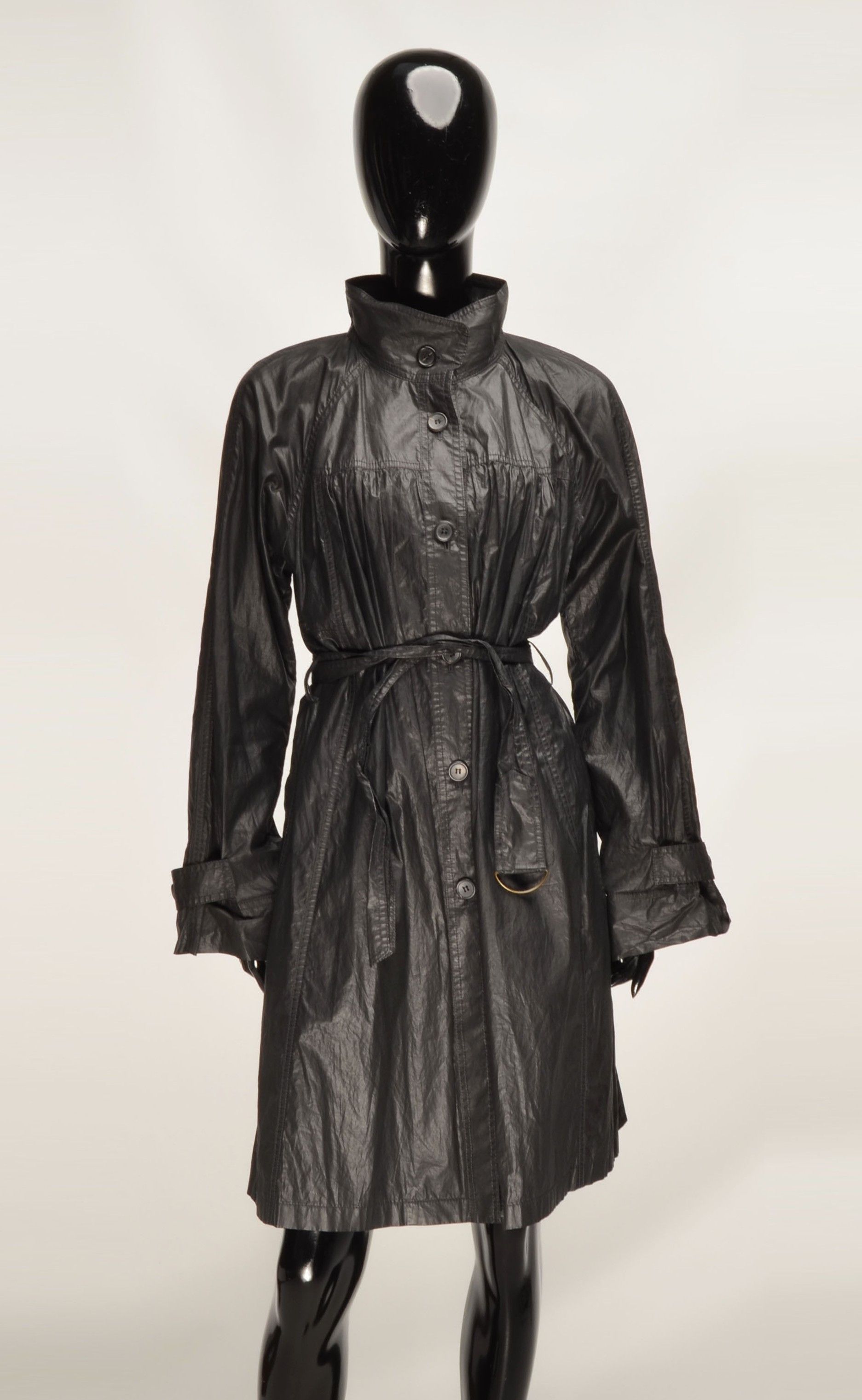 STRENESSE Vintage Strenesse Blue 90's Glam Mob Wife Trench Coat Size M / US 6-8 / IT 42-44 - 1 Thumbnail