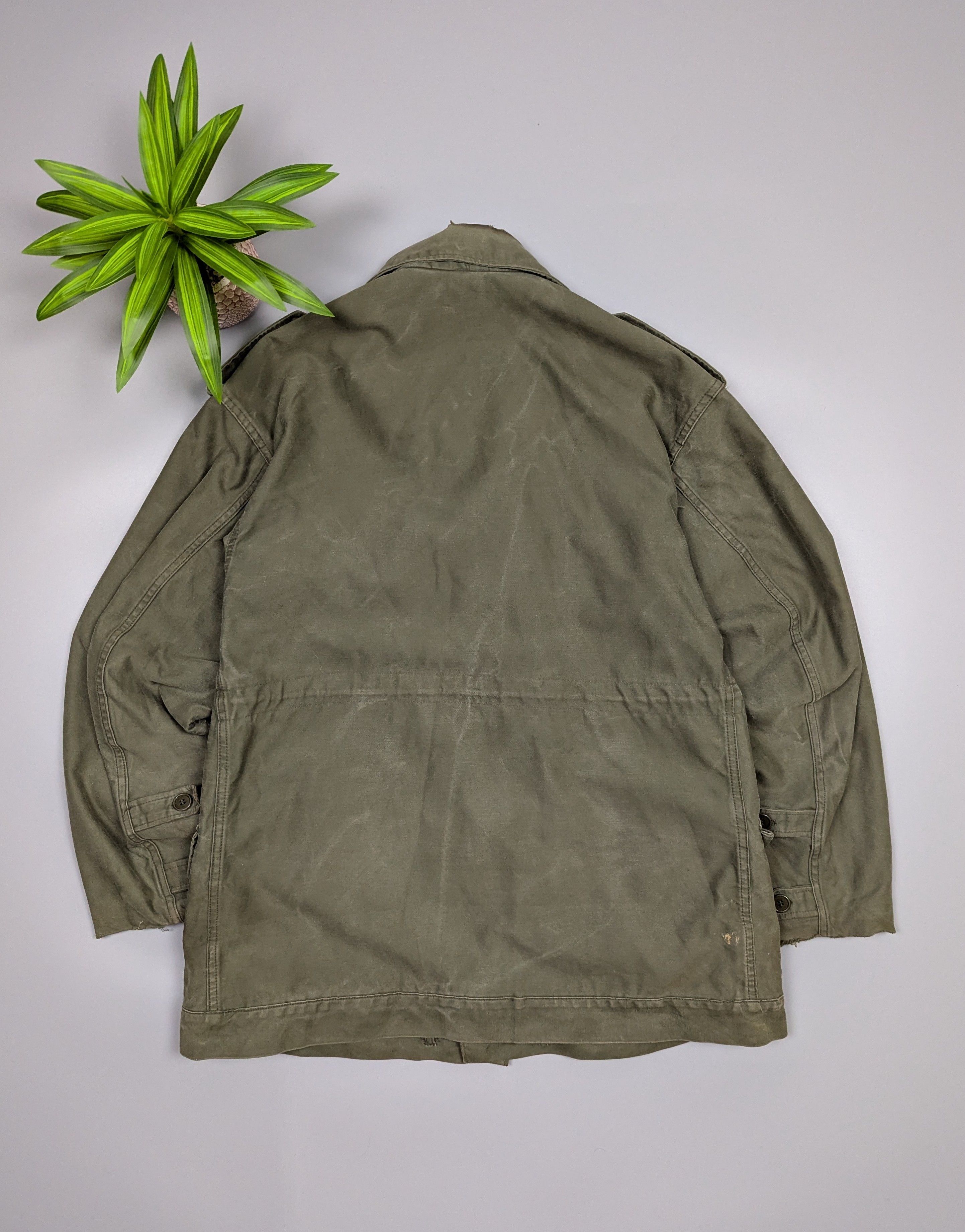 Vintage 1980s Dutch Army Field Jacket Military Cotton Utility Coat Size US M / EU 48-50 / 2 - 13 Thumbnail