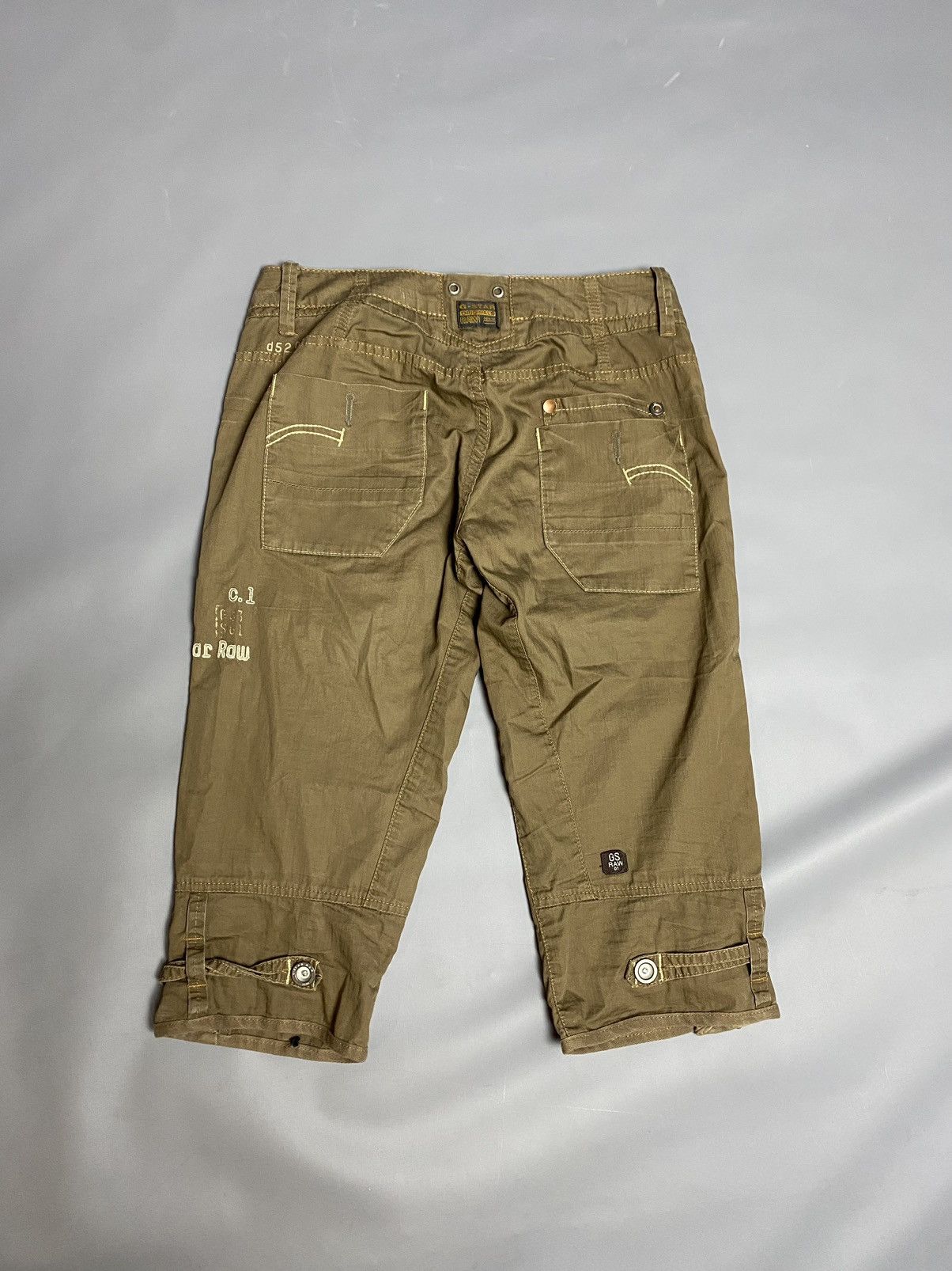 G-Star G-Star RAW Lance Capri Pants Women W27 Brown Utilit Military Size 27" / US 4 / IT 40 - 2 Thumbnail