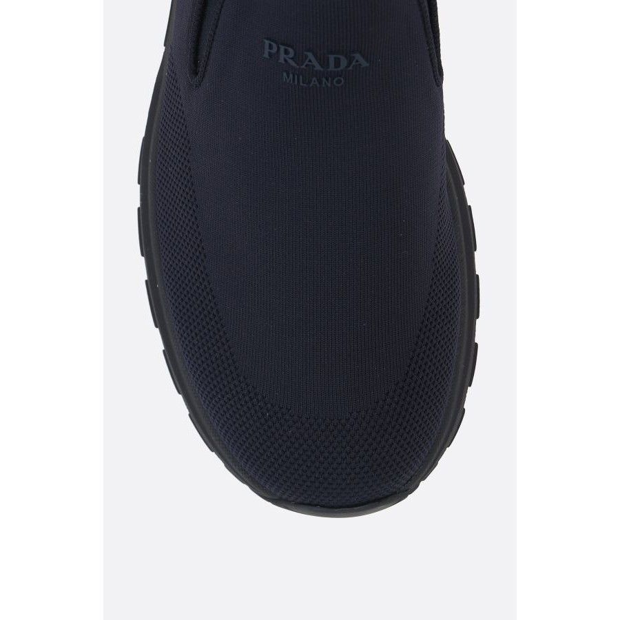 Prada PRADA Black Slip On Sneakers New & Authentic (Men's size:9;) Size US 9 / EU 42 - 4 Thumbnail