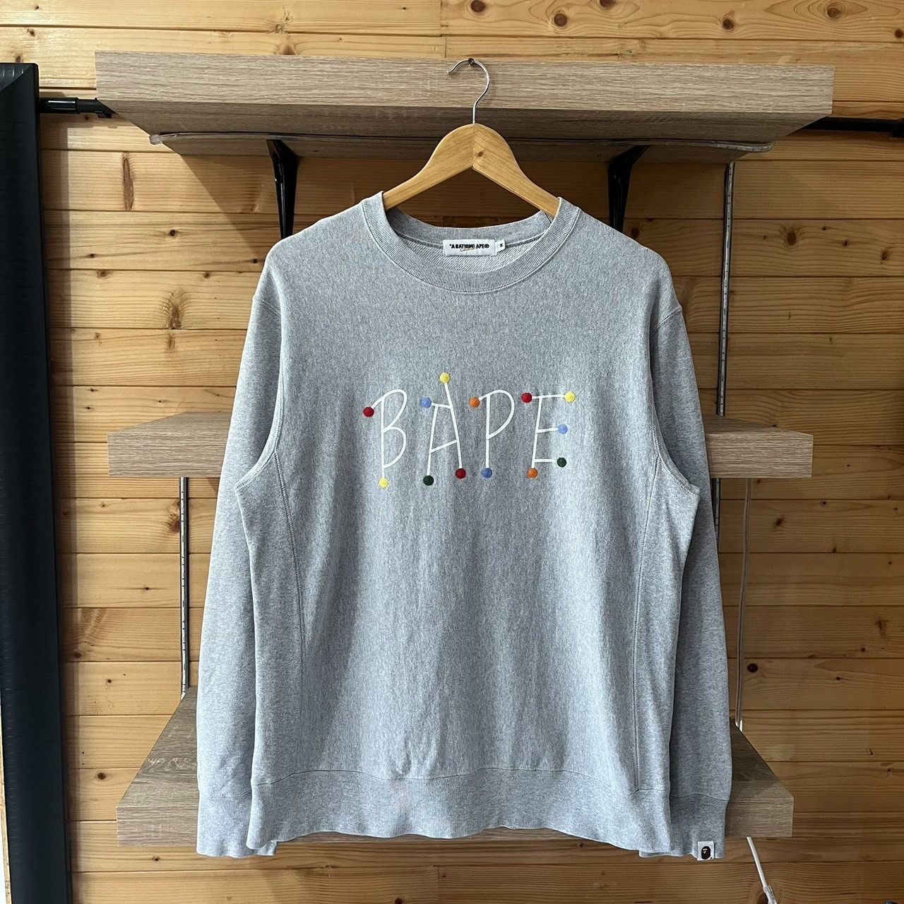 Bape Bape Dot Logo Crewneck Size US M / EU 48-50 / 2 - 1 Thumbnail