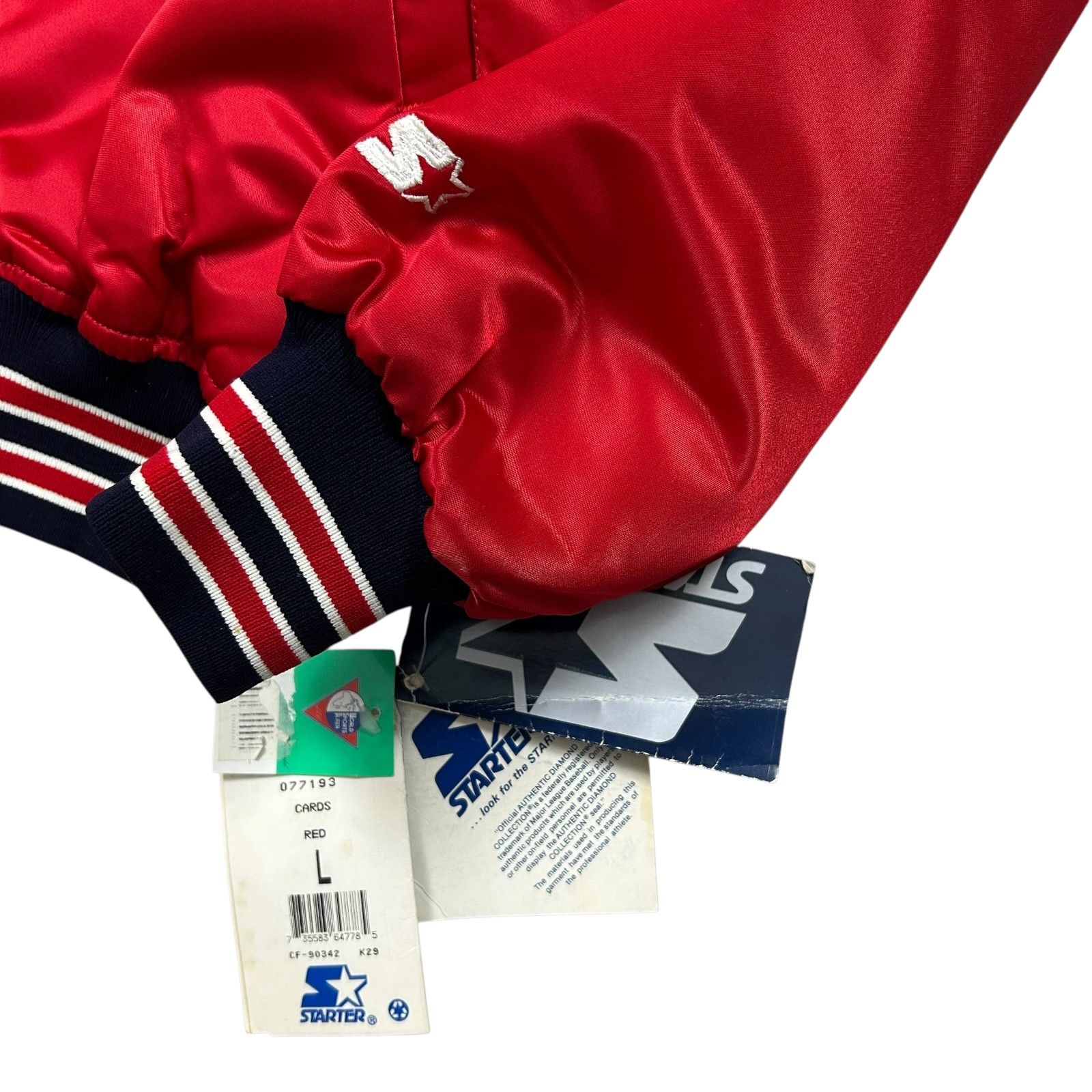MLB VTG 90s St LOUIS CARDINALS STARTER SATIN BOMBER JACKET L Size US L / EU 52-54 / 3 - 3 Thumbnail
