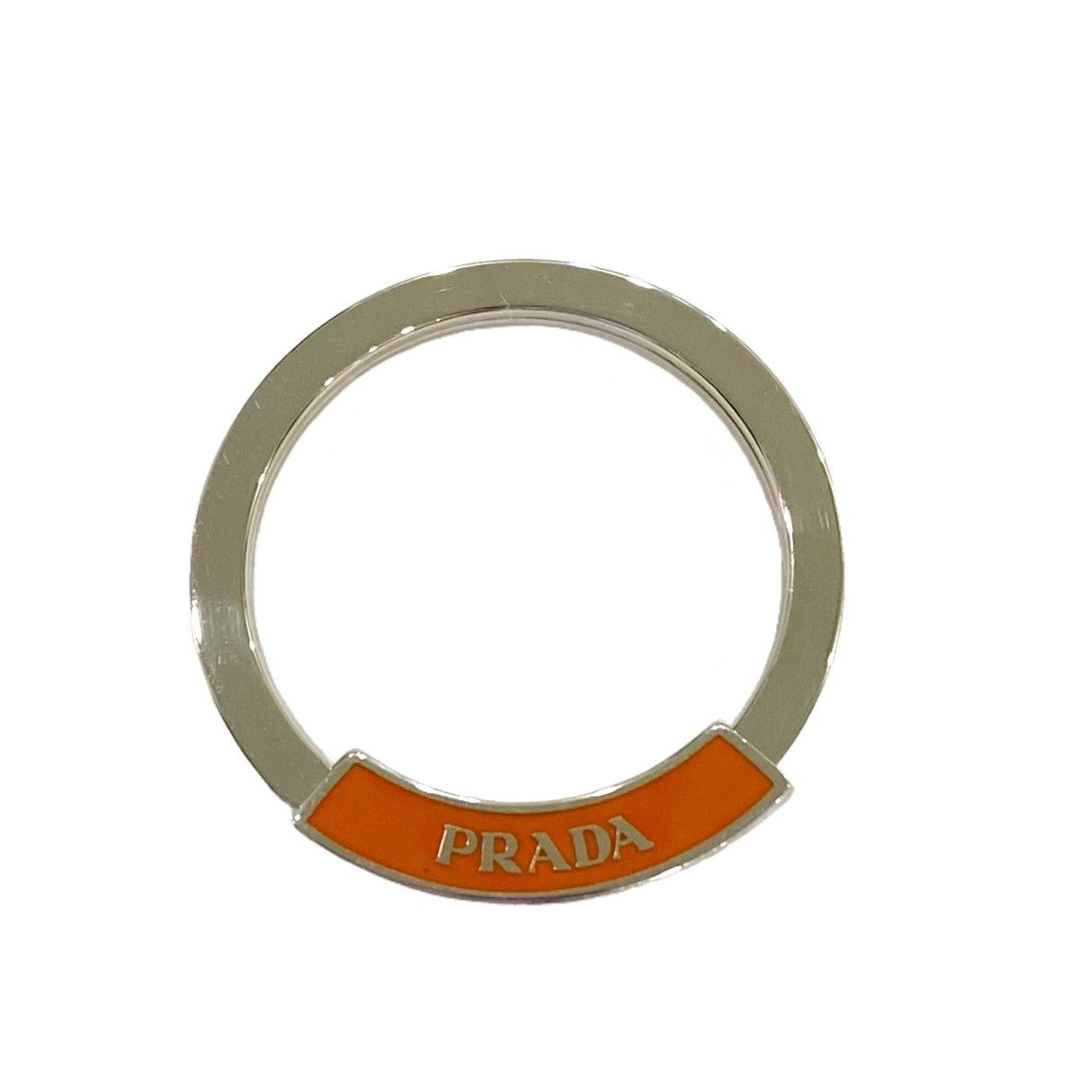 Prada Prada Silver Logo Keyring Size ONE SIZE - 1 Thumbnail