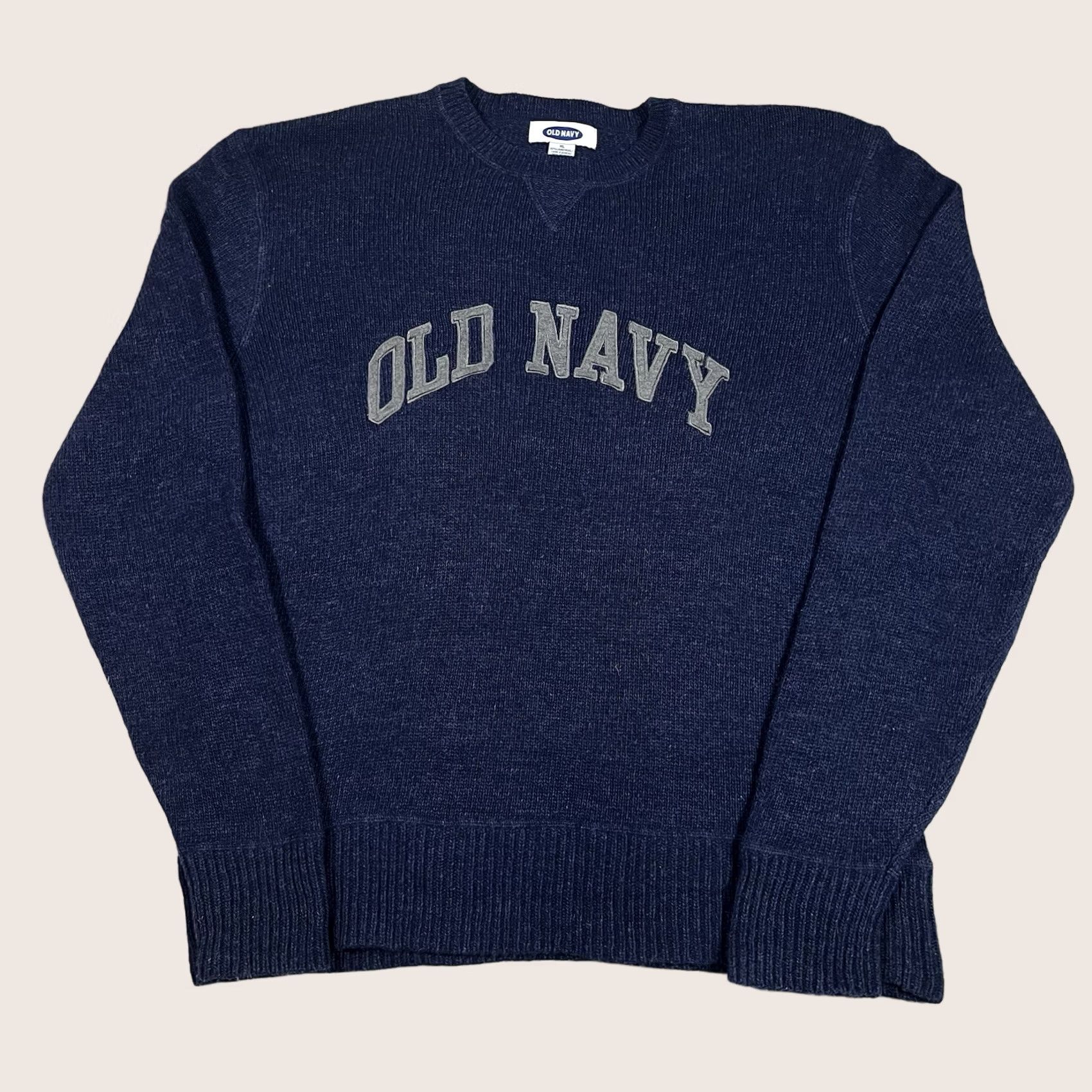 Old Navy VINTAGE Old Navy SweatER Mens XL Pullover Crew Neck Wool Nylon Blue 80s 90s Preppy Logo Shirt Sweater Size US XL / EU 56 / 4 - 1 Thumbnail