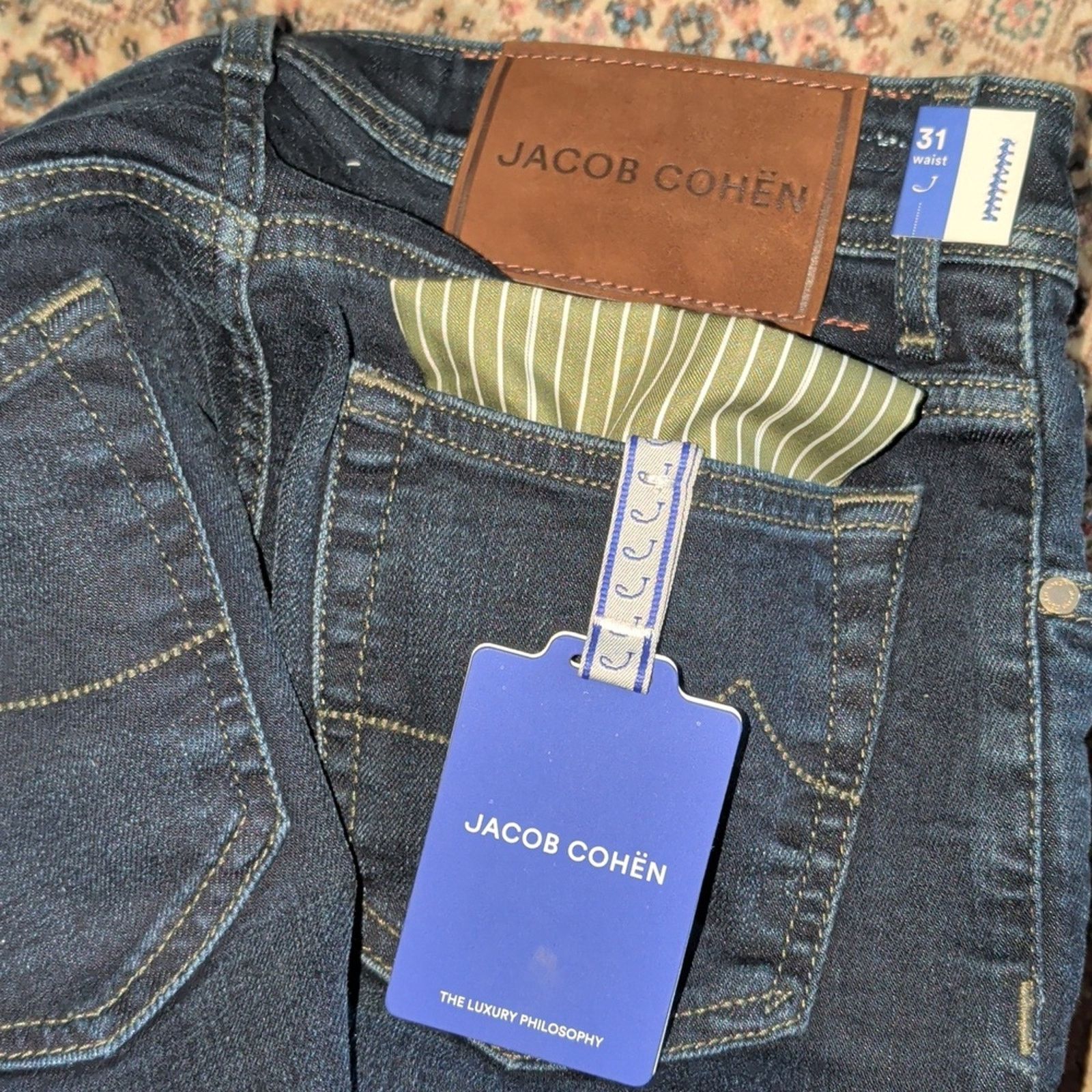 Jacob Cohen Jacob Cohen Indigo Slim Men's Jeans Size 32 Size US 32 / EU 48 - 14 Thumbnail
