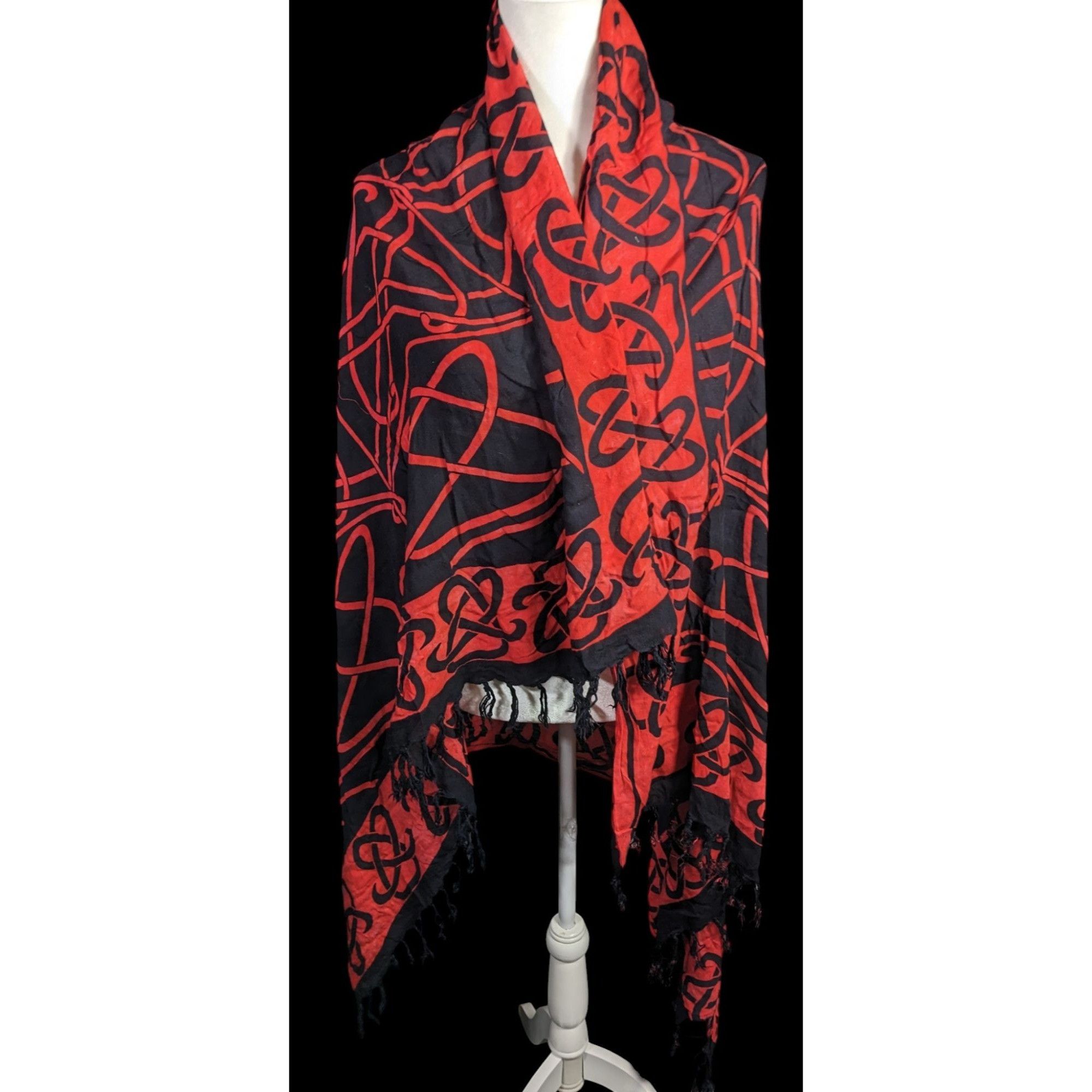 Other Curious Designs Red & Black Gothic Celtic Spider Tapestry Wr Size ONE SIZE - 4 Thumbnail
