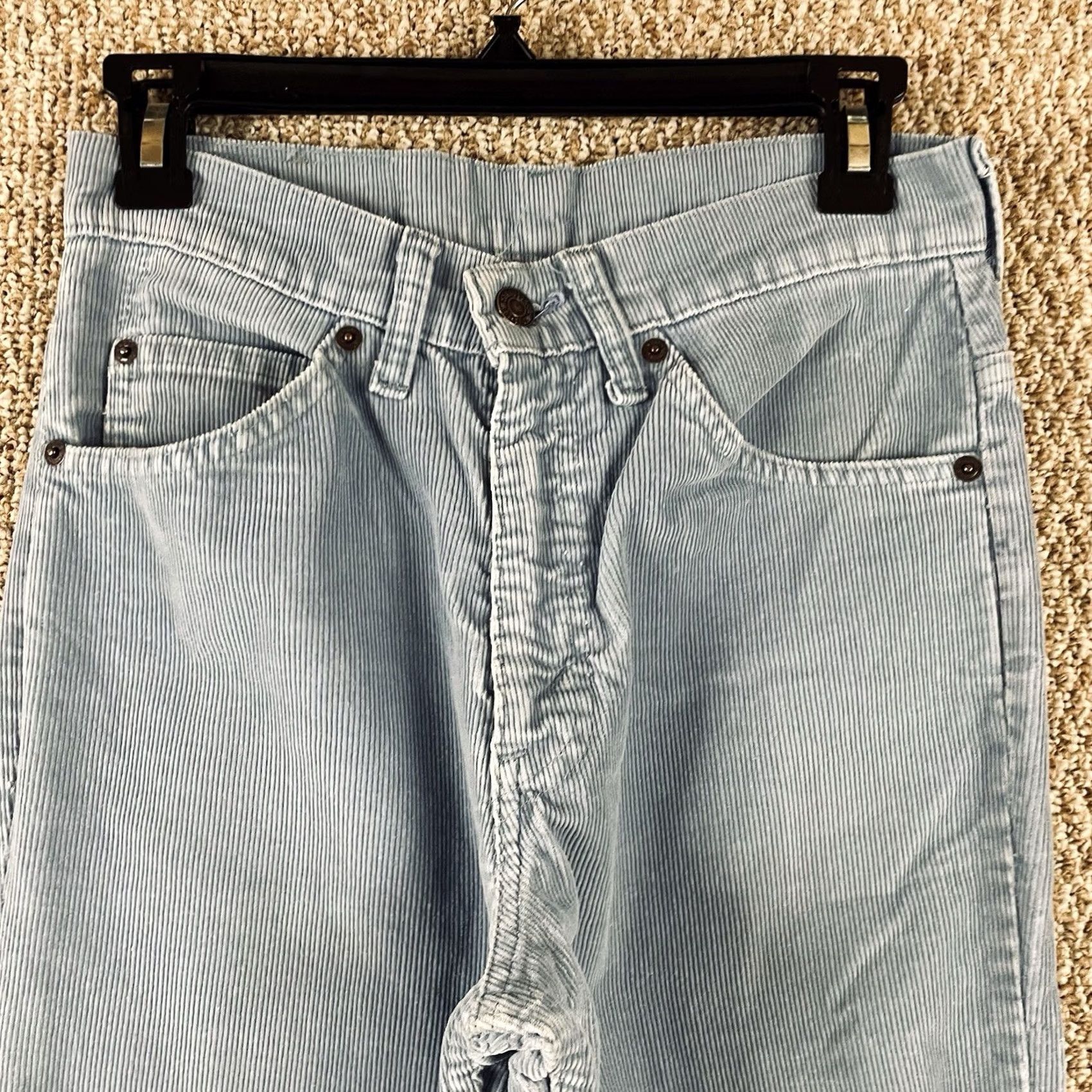 Levi's VINTAGE Levis 517 Pants 29x32 (28x30) Light Blue Corduroy Cords Vtg 70s 80s USA 1512 153 Size US 29 - 4 Thumbnail