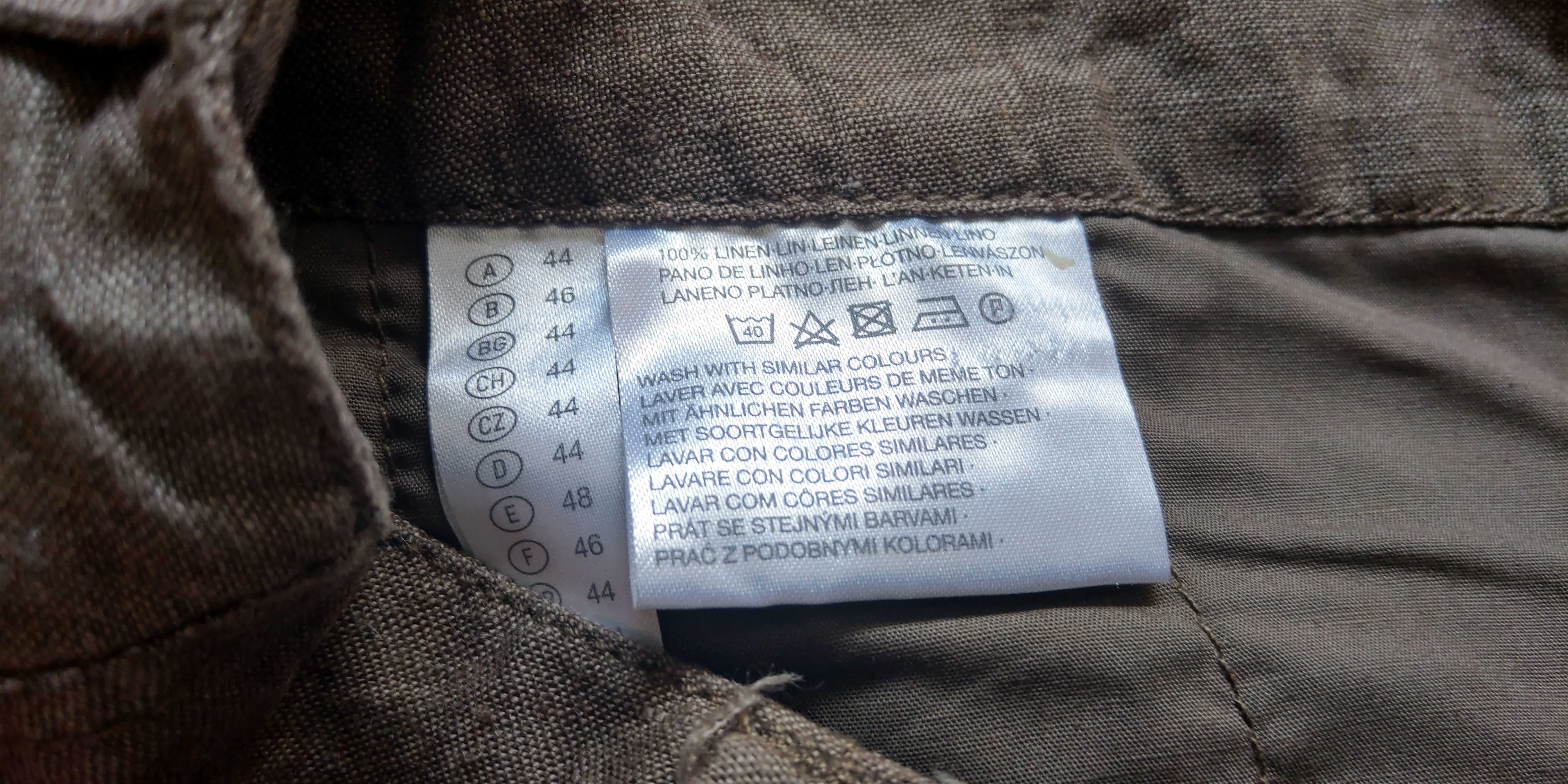 Vintage 100% Linen Pants Flared Baggy Minimalist y2k Vintage Size US 33 - 9 Thumbnail