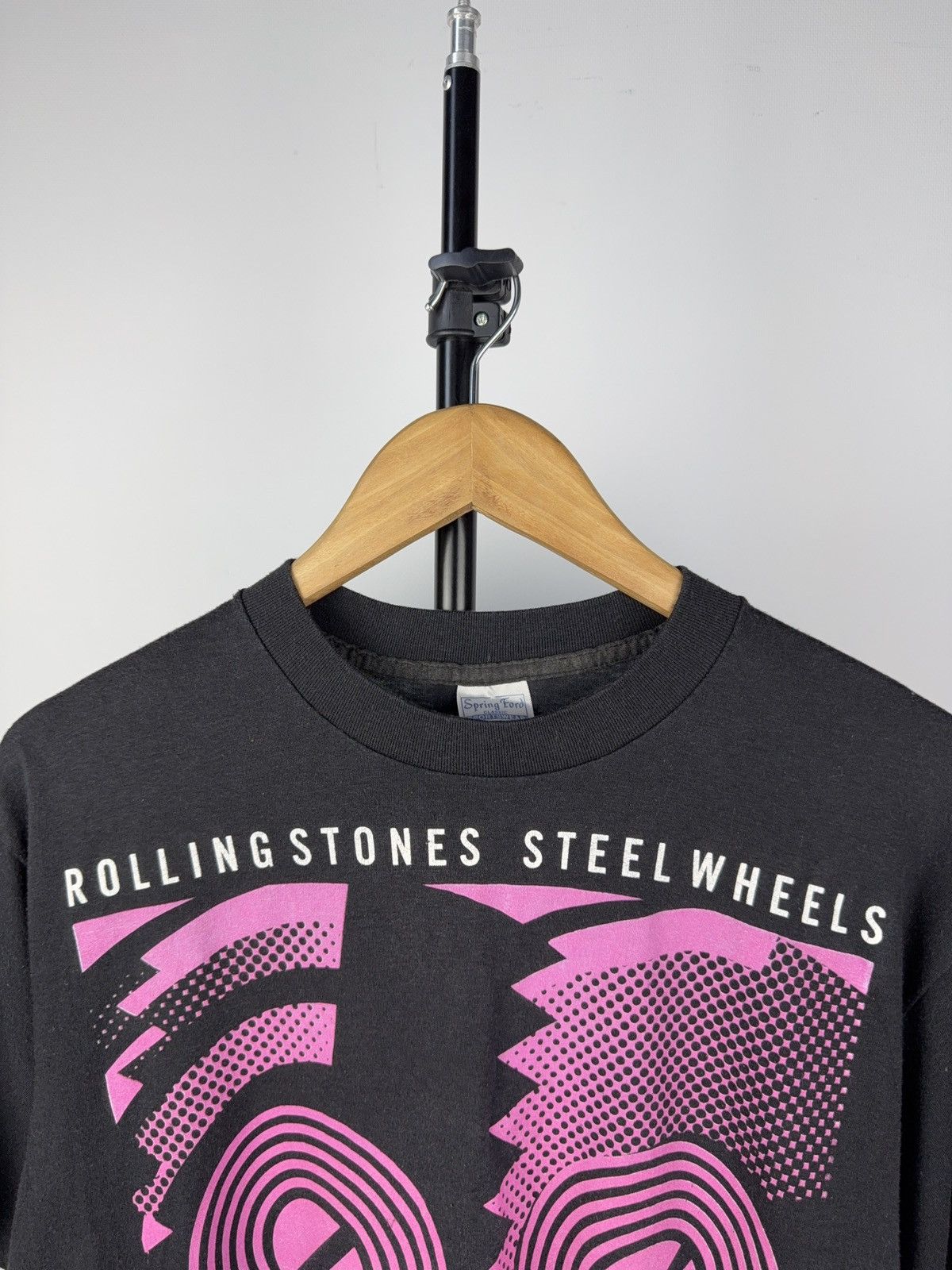 Band Tees × The Rolling Stones × Vintage 80s Rolling Stones Steel Wheels Tour 1989 Vintage Tee USA Size US L / EU 52-54 / 3 - 2 Thumbnail