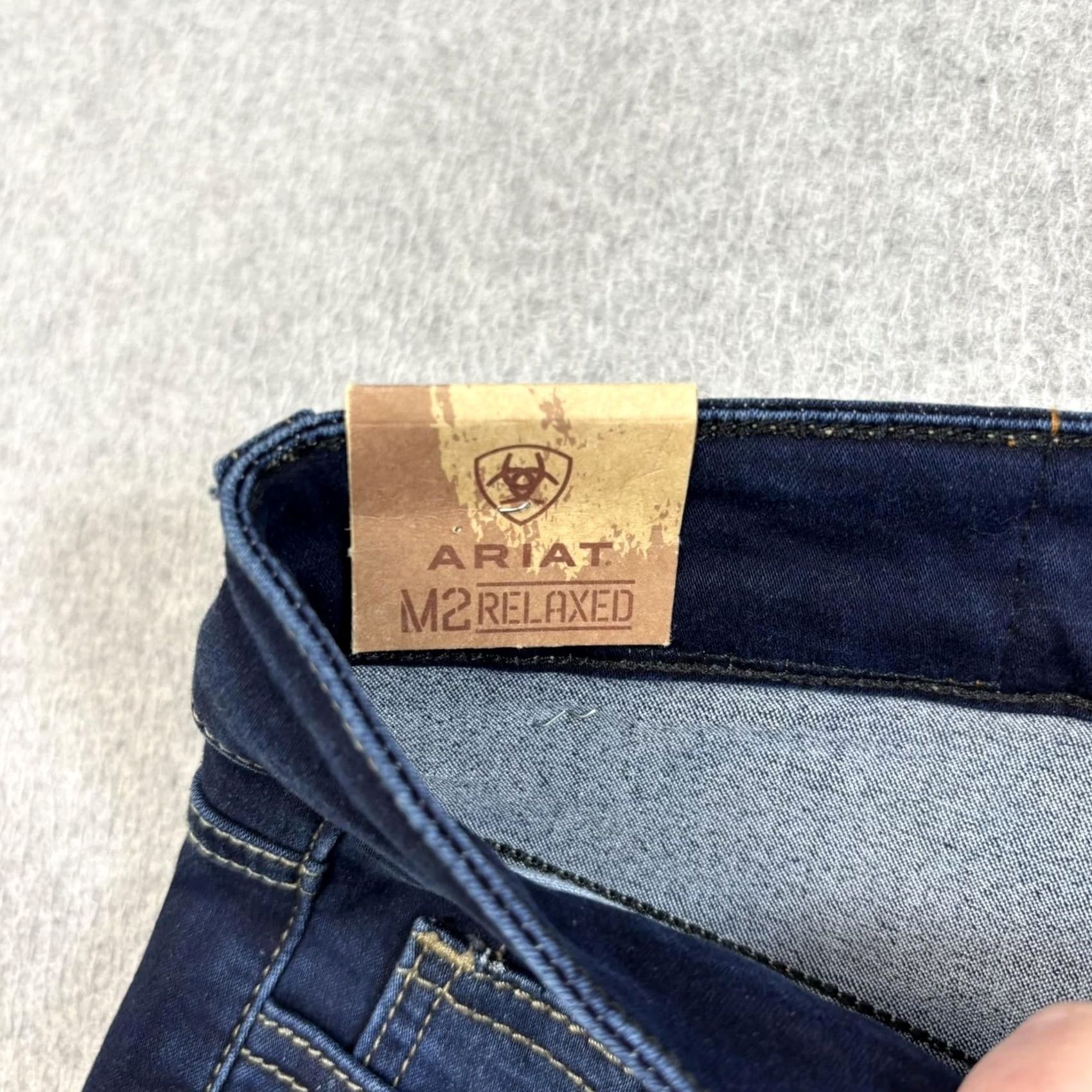 Ariat Ariat Jeans 5 Dark Wash M2 Mid Rise Bootcut Embroidered Back Juniors Size 27" / US 4 / IT 40 - 5 Thumbnail