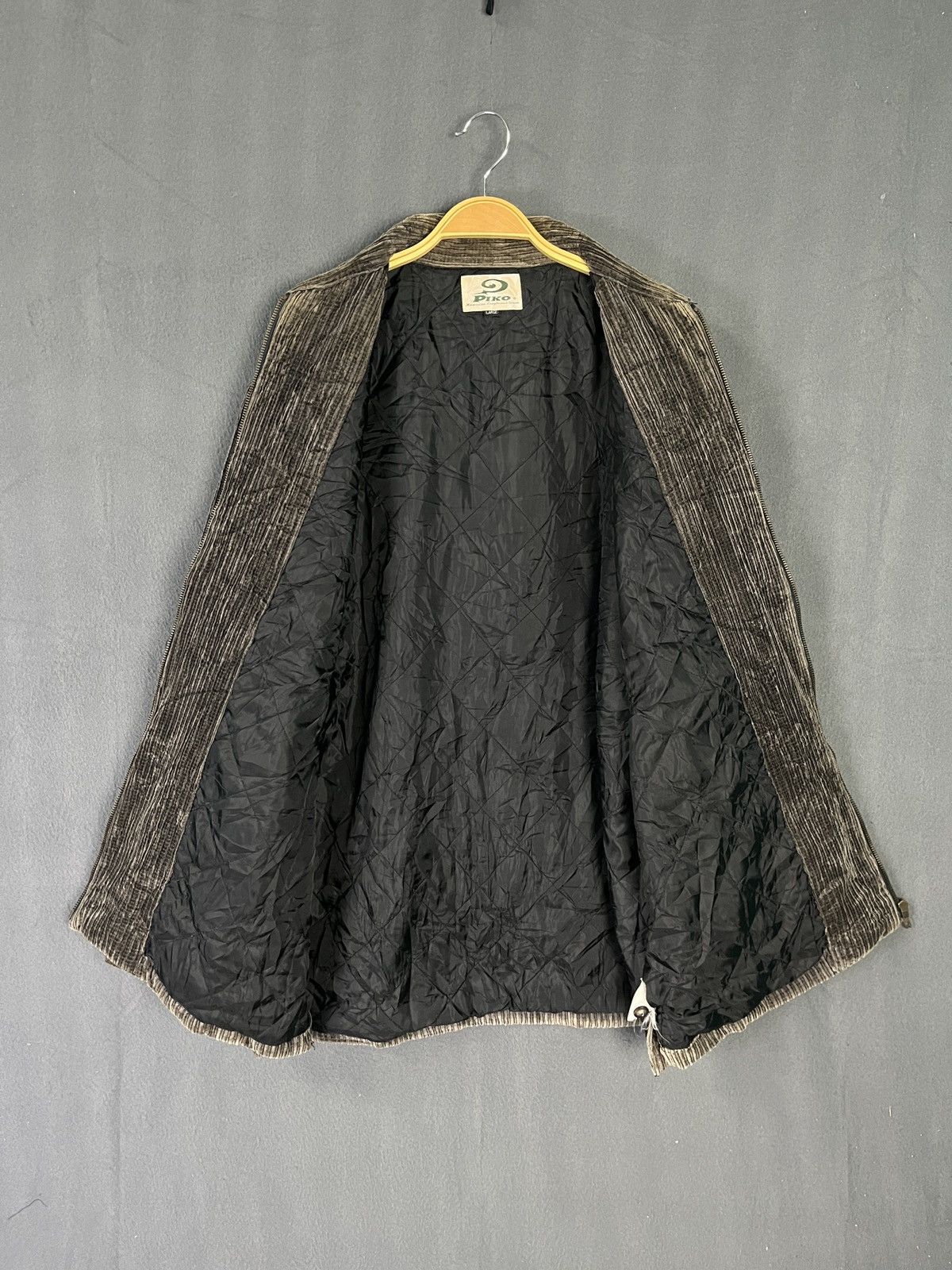 Vintage Piko Corduroy Casual Zip Up Jacket