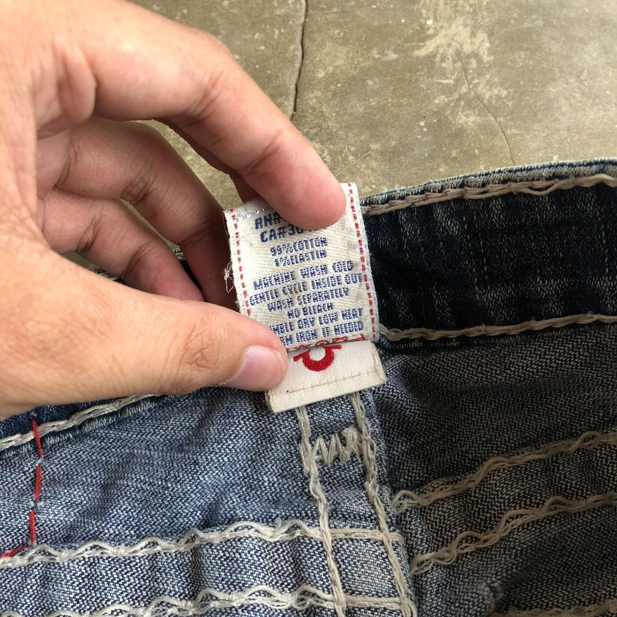 True Religion Vintage True Religion USA Bootcut Flared Denim Jeans Blue Size US 28 / EU 44 - 14 Thumbnail