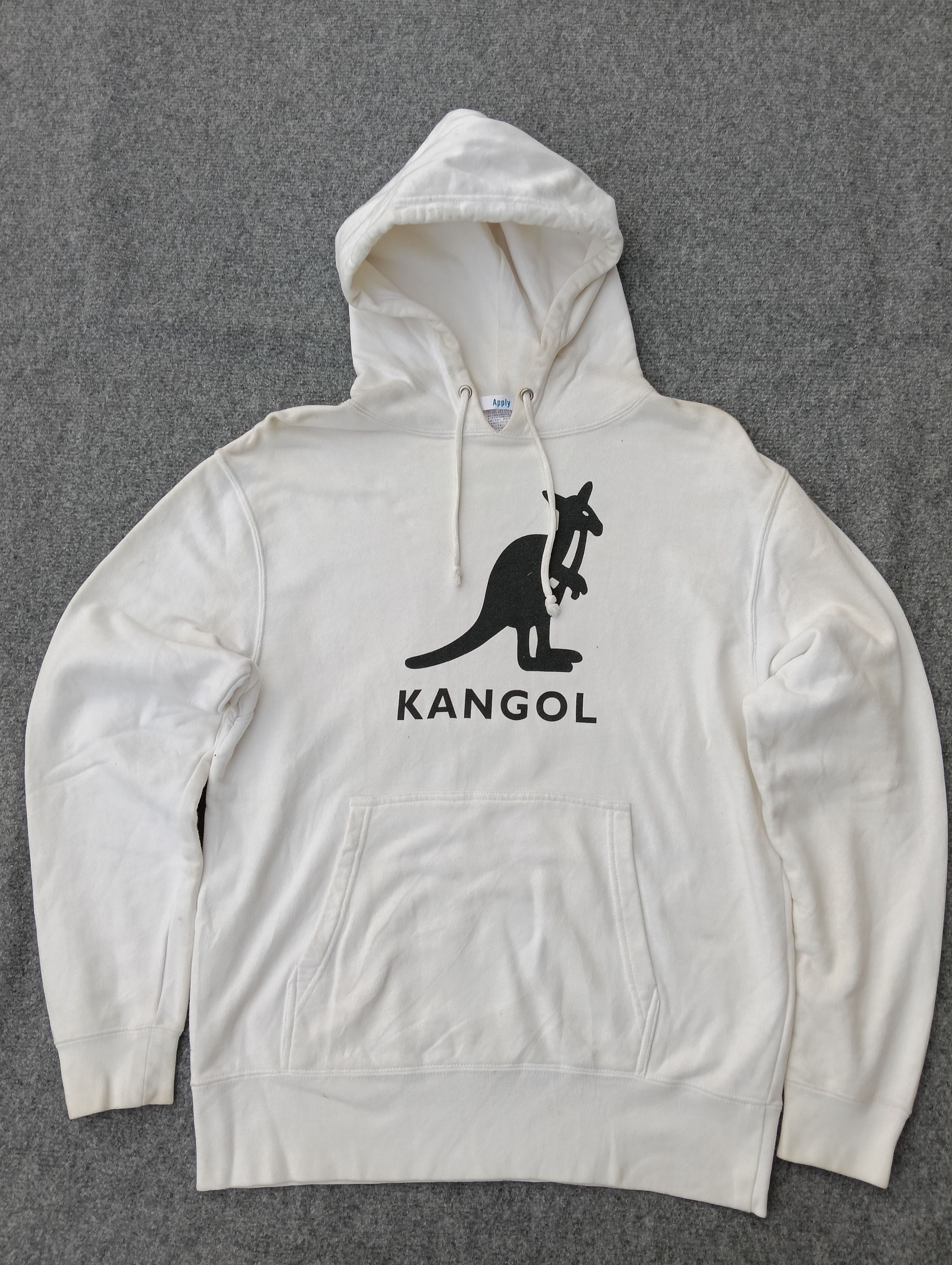 Kangol White Kangol Hoodie – Iconic Center Logo. Size US L / EU 52-54 / 3 - 1 Thumbnail