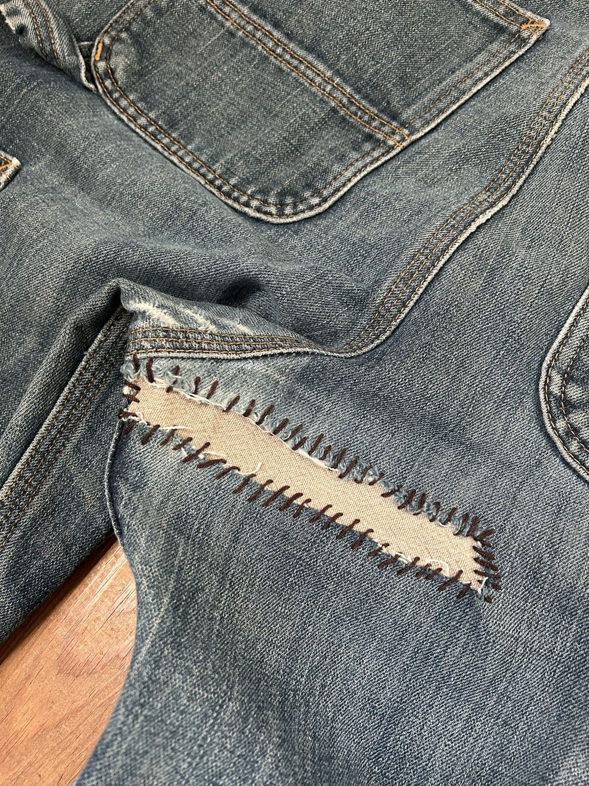 Carhartt × Vintage Vintage Carhartt Double Knee Blue Denim Jeans Size US 32 / EU 48 - 4 Thumbnail