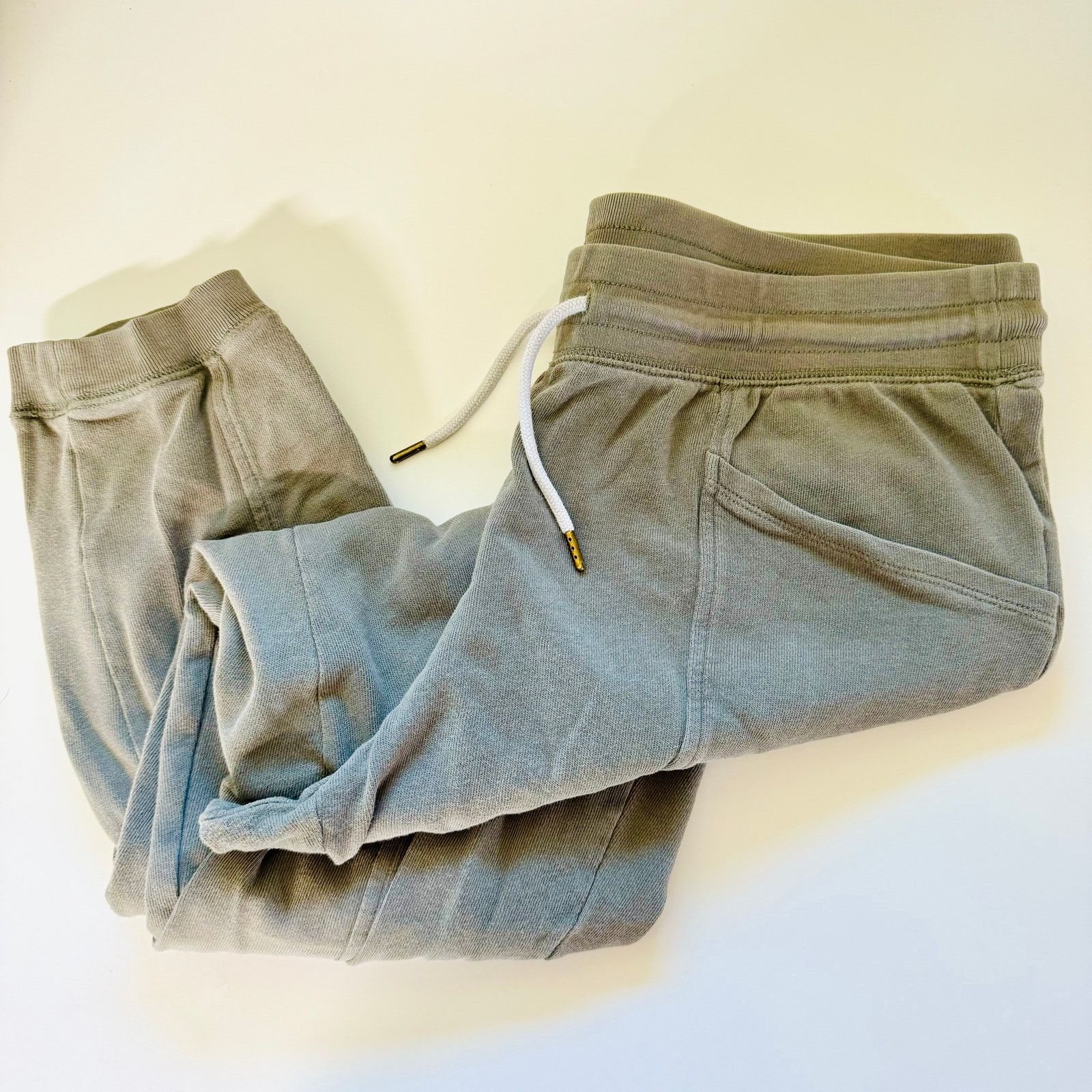 Old Navy OLD NAVY Olive Green Sweatpants Terry Joggers Pants Ankle M Size 30" / US 8 / IT 44 - 9 Thumbnail