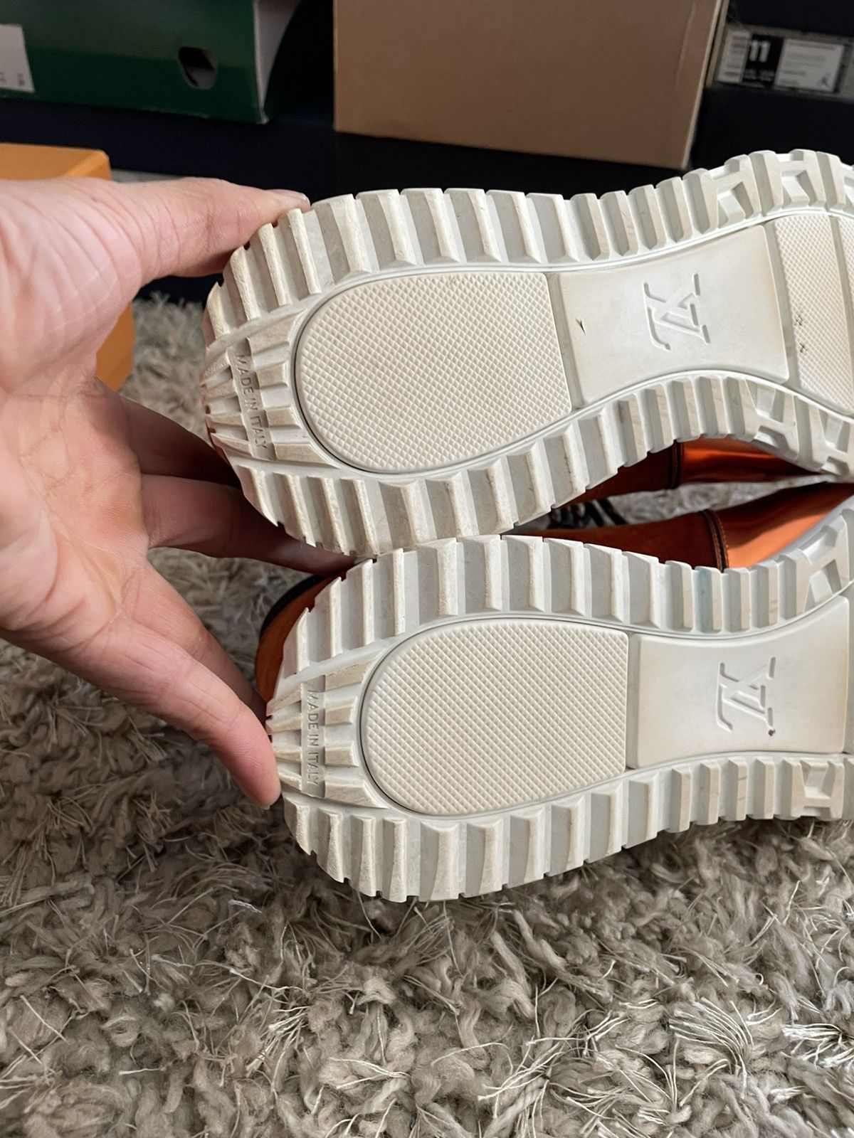 Louis Vuitton Louie Vuitton Runway Sneaker Orange Size US 10 / EU 43 - 8 Thumbnail