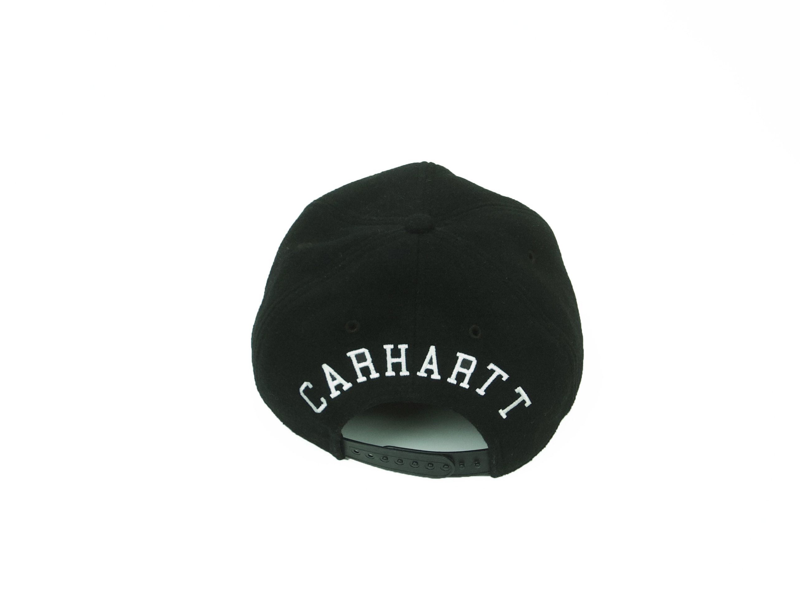 Carhartt CARHARTT Wool Black Cap big logo Size ONE SIZE - 3 Thumbnail