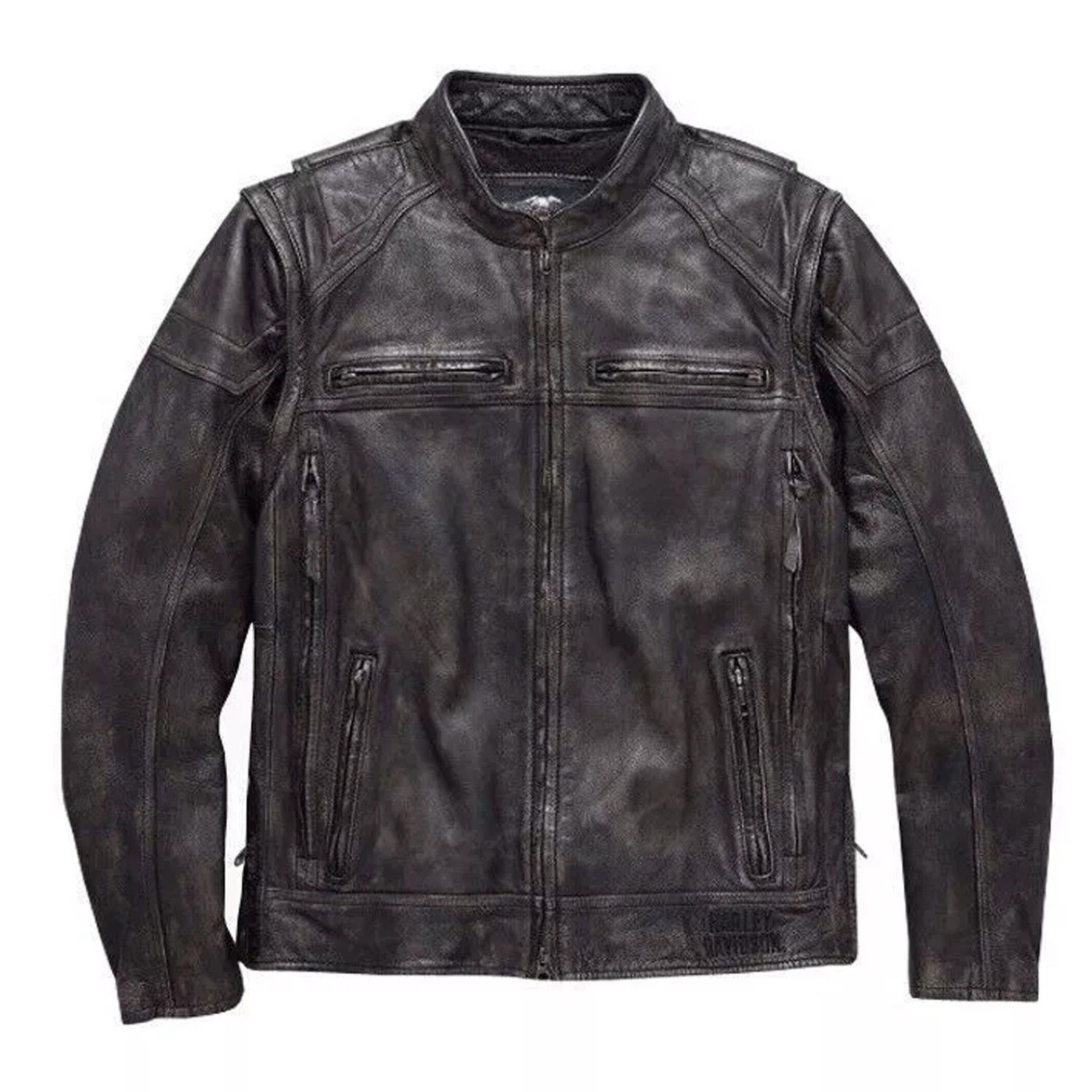 Harley Davidson Harley Davidson Men's Leather Jacket Size US XXS / EU 40 - 2 Thumbnail