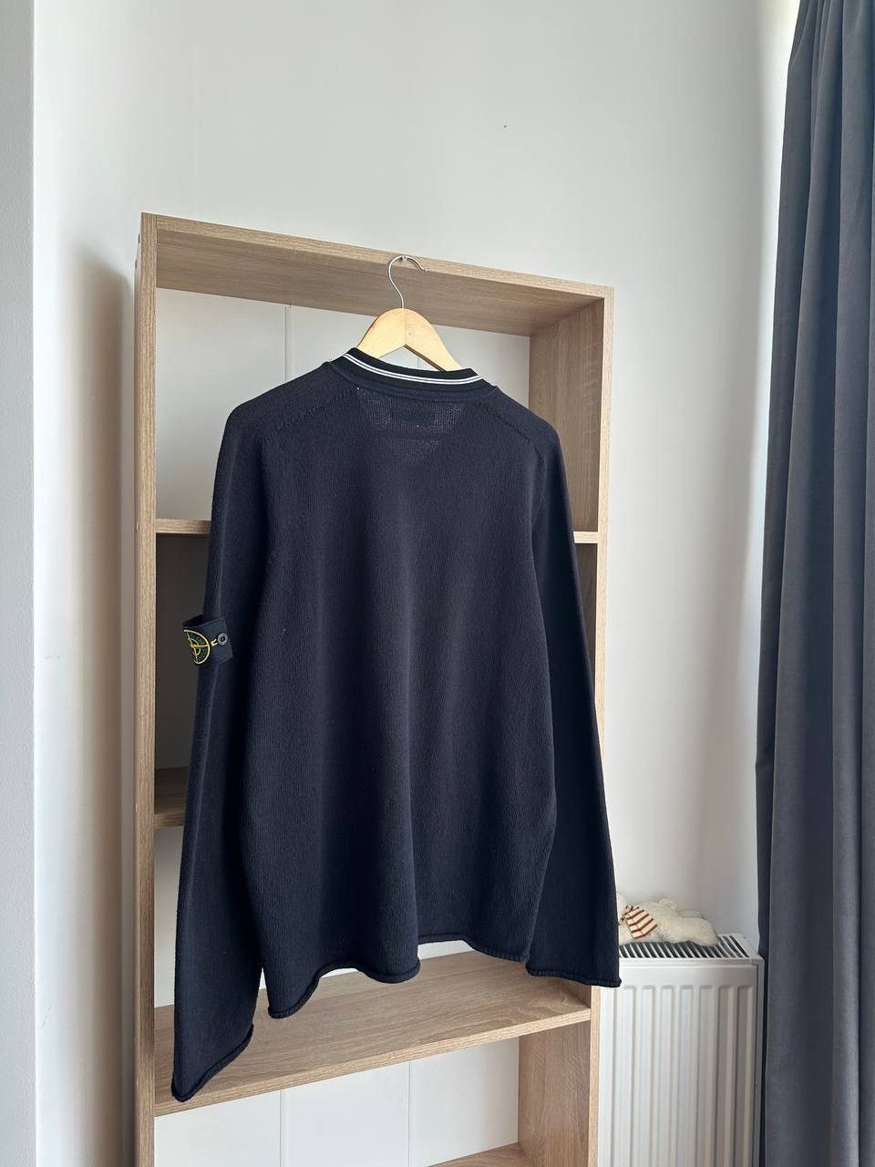 Stone Island × Vintage Vintage Stone Island Black Sweater Size US L / EU 52-54 / 3 - 11 Thumbnail