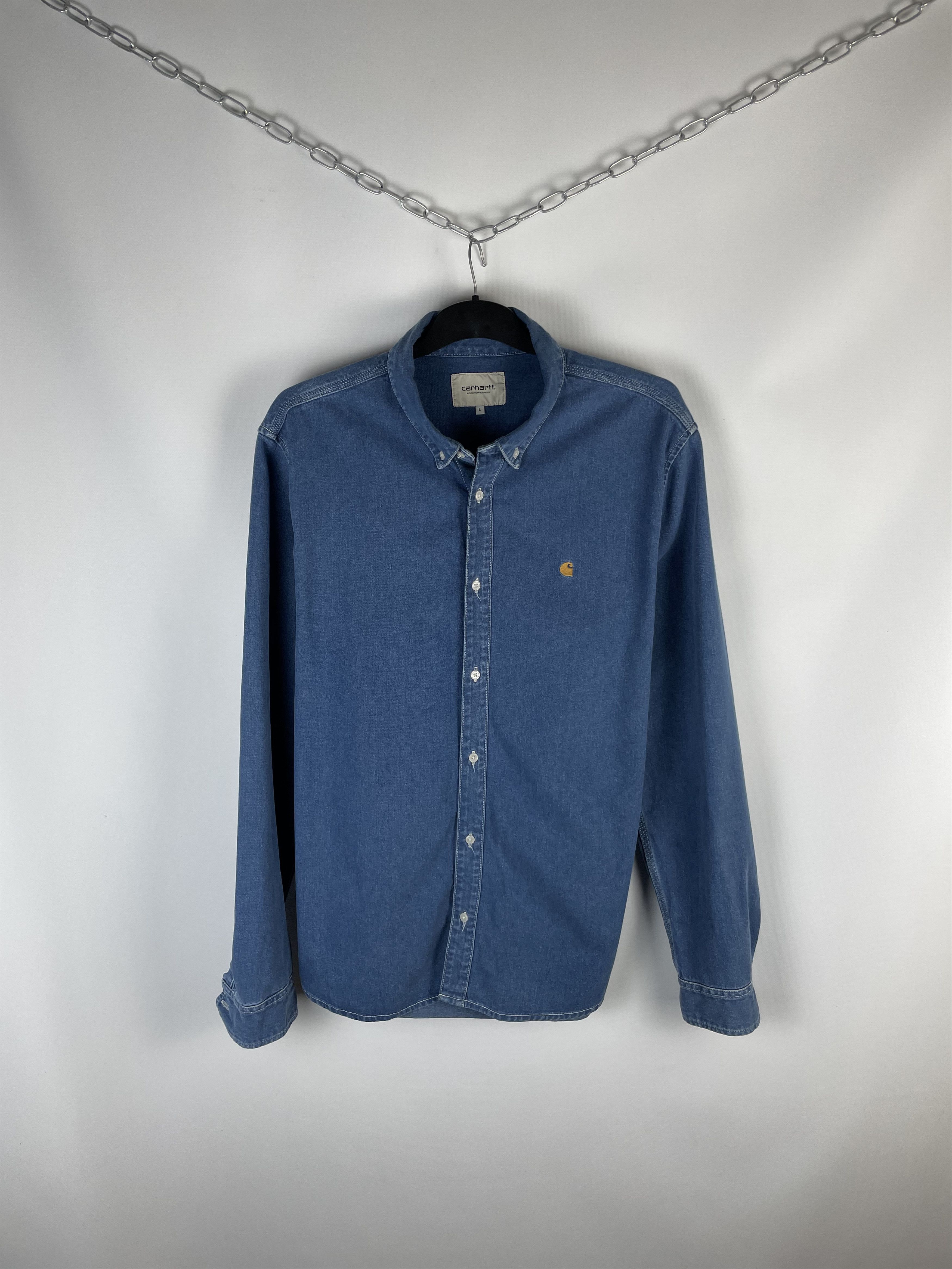 Carhartt Wip Carhartt Mens Denim Shirt Size US L / EU 52-54 / 3 - 1 Thumbnail