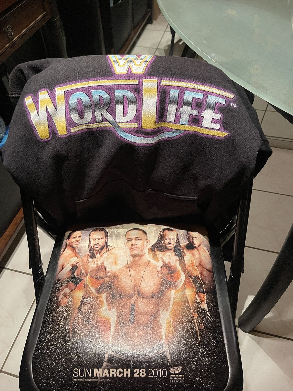 WWE WWE/WWF JOHN CENA WORD LIFE Vintage Hoodie Size US S / EU 44-46 / 1 - 2 Thumbnail