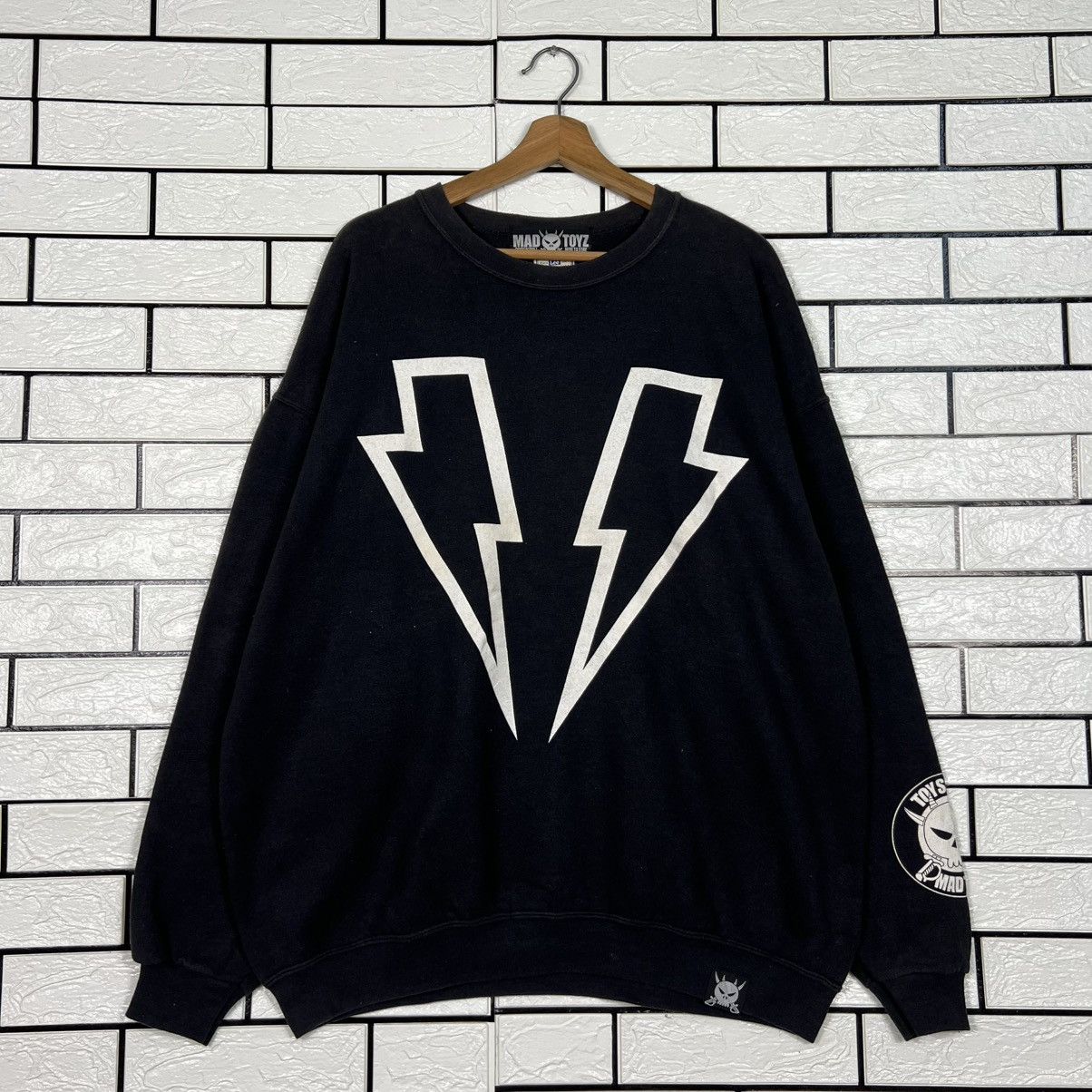 Lee Vintage MAD TOYZ Rock N Roll Big Logo Sweatshirt #4001-C182 Size US XL / EU 56 / 4 - 1 Thumbnail