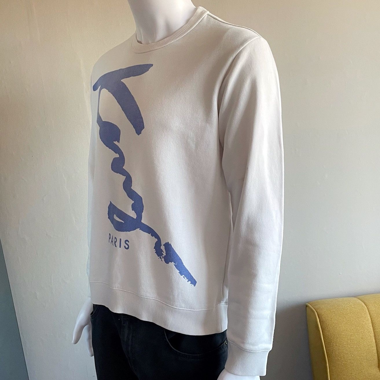 Kenzo Kenzo Paris White Spellout Sweatshirt Jumper Size US M / EU 48-50 / 2 - 2 Thumbnail