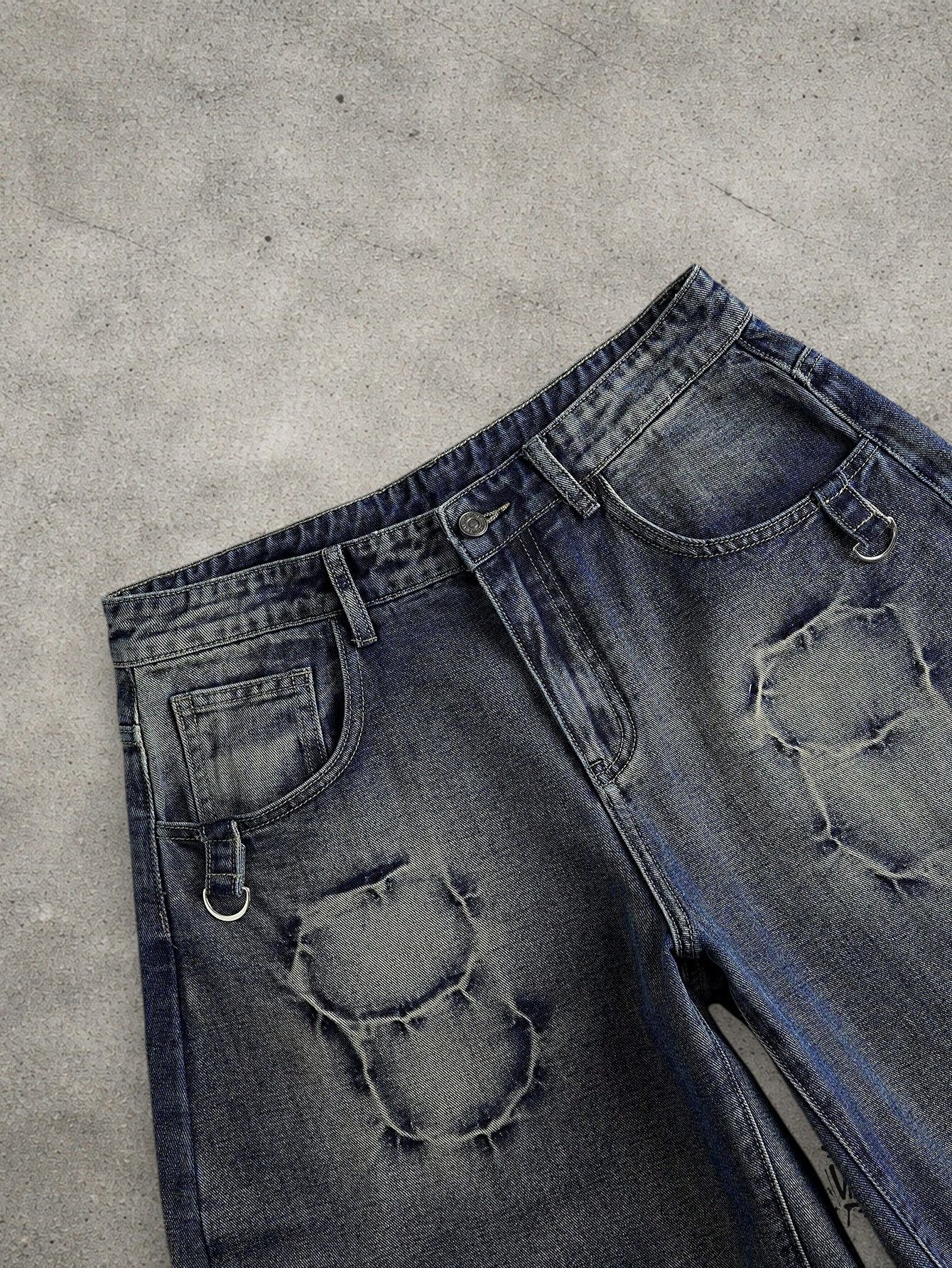 Japanese Brand Washed baggy jeans Size US 32 / EU 48 - 3 Thumbnail