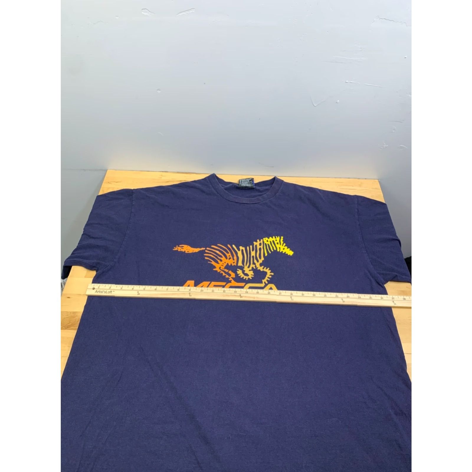Vintage VINTAGE Mecca Shirt Mens 2XL Blue Crew Neck Short Sleeve Y2K Hip Hop Streetwear Size US XXL / EU 58 / 5 - 5 Thumbnail