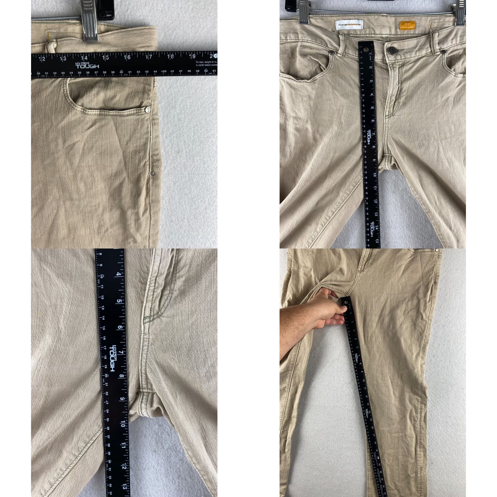 Vintage Pilcro and the Letterpress Jeans Womens 30 Beige Straight Leg Low-Rise Denim Shirt? Size 30" / US 8 / IT 44 - 8 Thumbnail